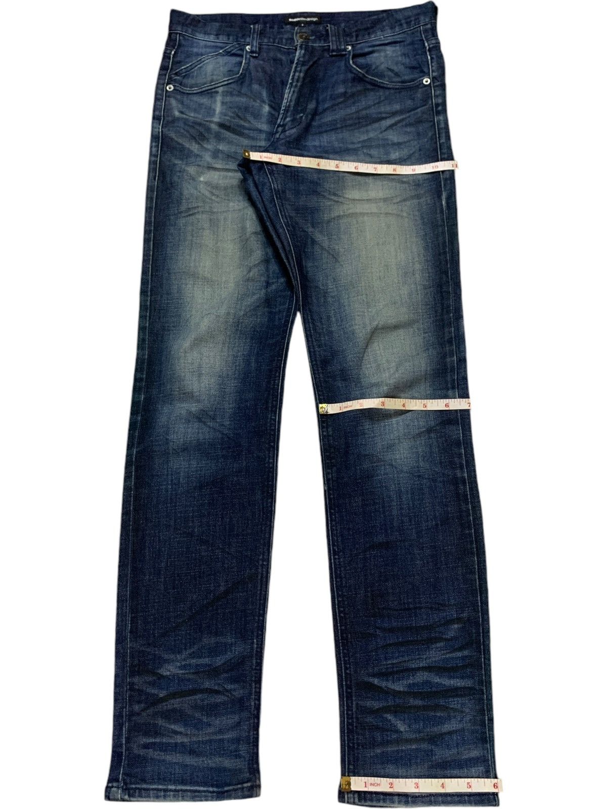 Japanese Brand × semanticdesign Vintage Japanese Semantic Design Indigo Mud Wash Jeans Size US 30 / EU 46 - 15 Thumbnail