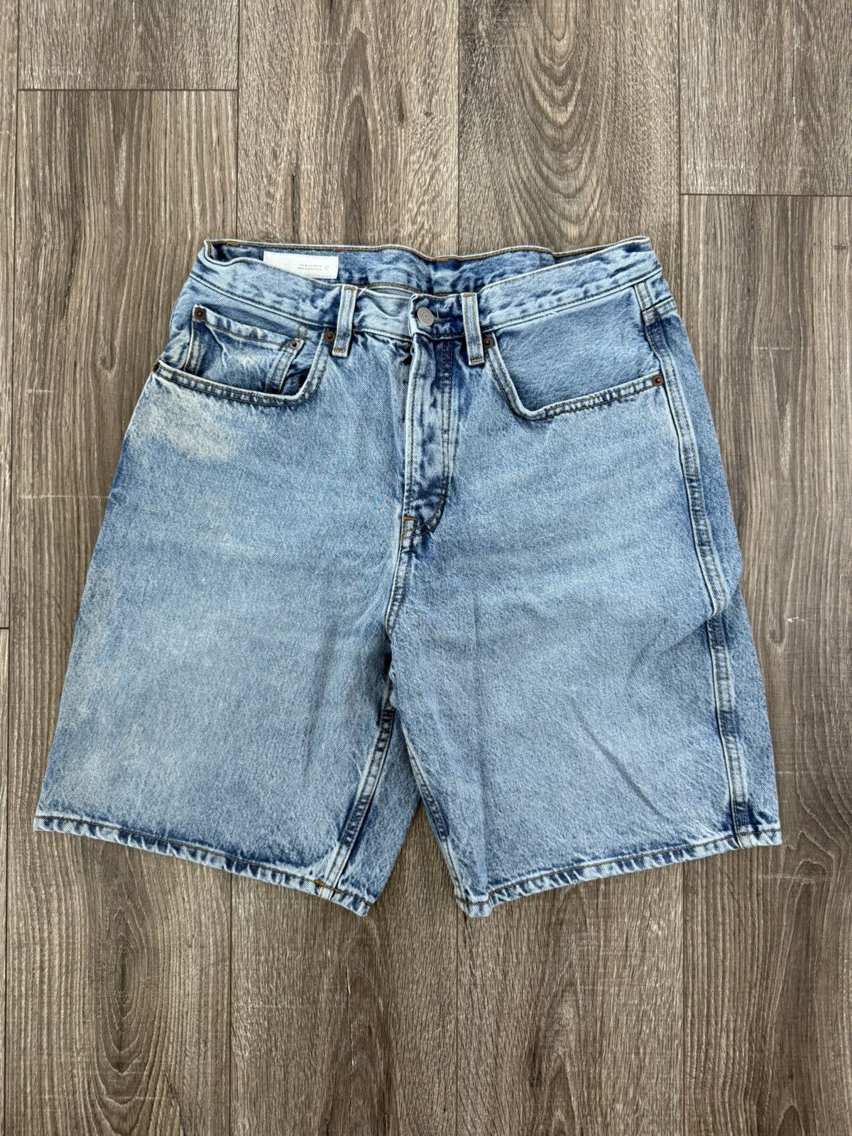 Zara Zara Light Wash Blue Straight Short Size 31 Size US 31 - 1 Thumbnail