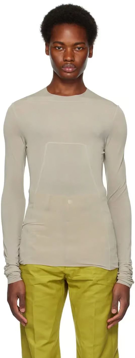 Rick Owens o1y0325 Crewneck T-Shirt in Grey Size US S / EU 44-46 / 1 - 1 Thumbnail