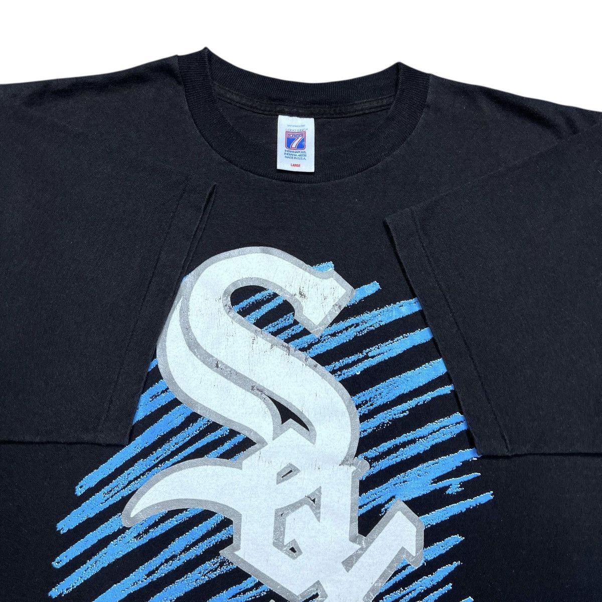 Logo 7 Vintage 1991 MLB Chicago White Sox Logo 7 Graphic T-Shirt Size US L / EU 52-54 / 3 - 2 Thumbnail