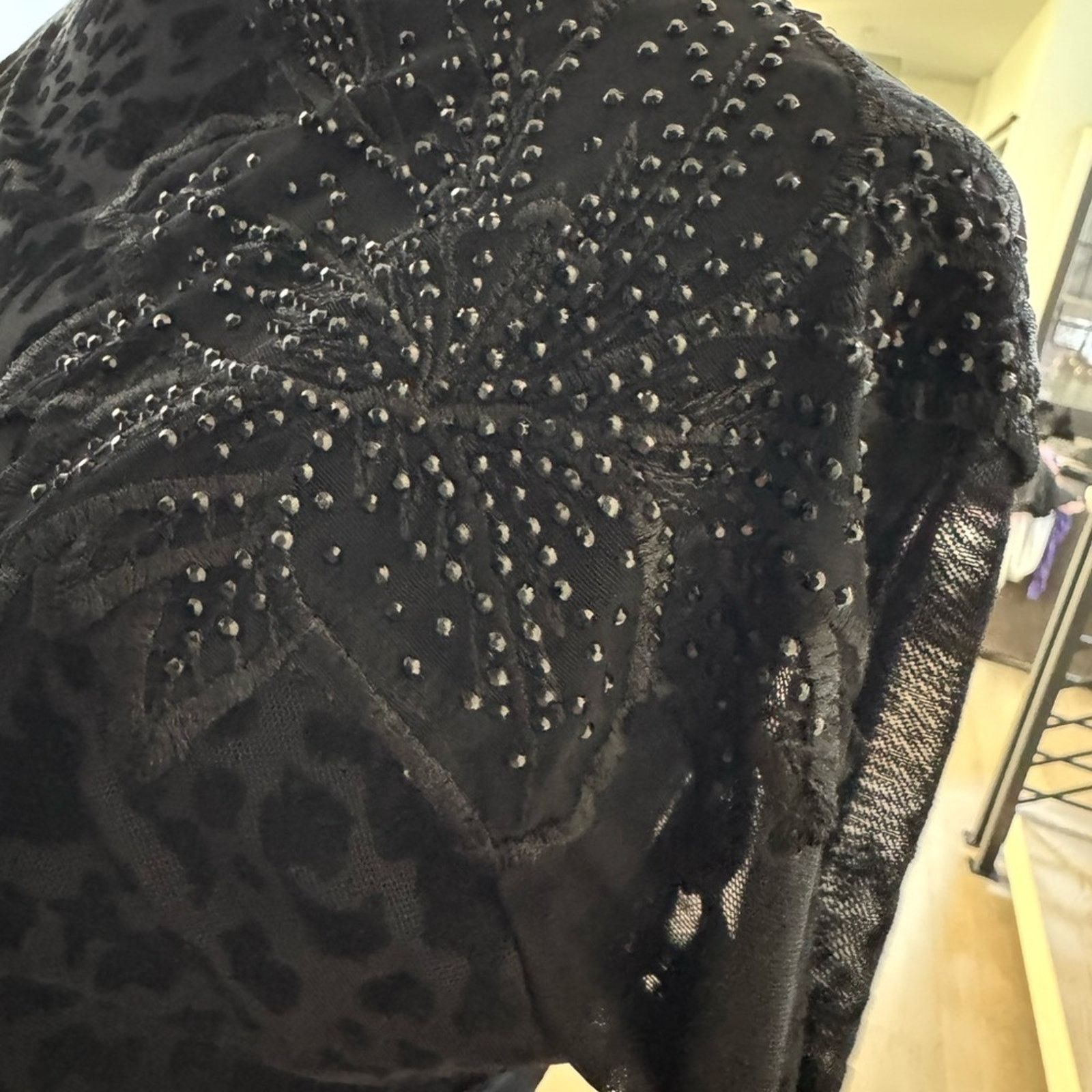 Other Elegant Black Leopard Print Women's Top size S Size XS / US 0-2 / IT 36-38 - 5 Thumbnail