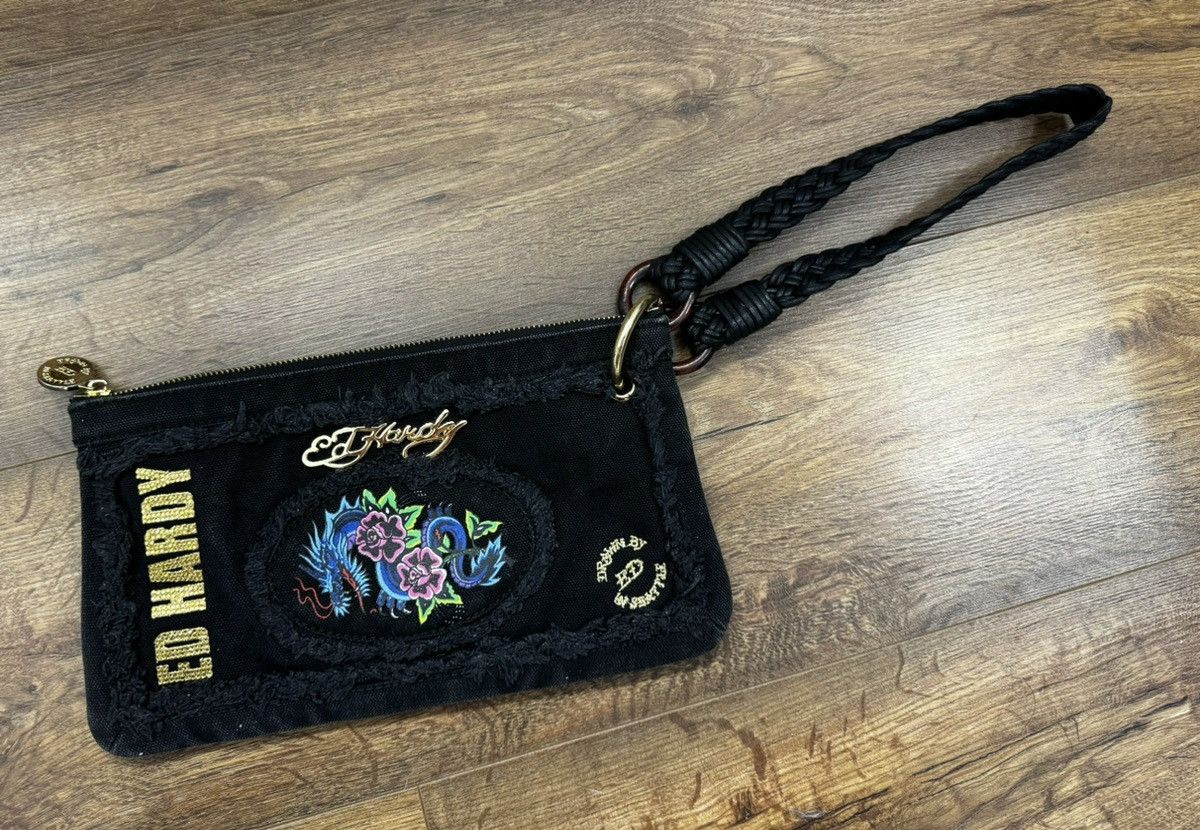 Christian Audigier Clutch hand bag Ed hardy Grailed
