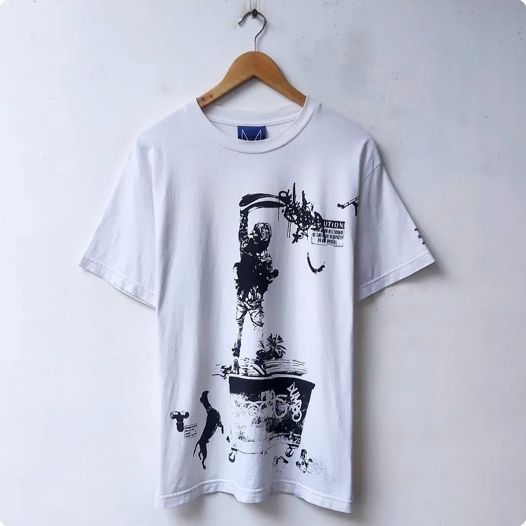 image of Staple 10Th Anniversary Art Tshirt in White, Men's (Size Medium)