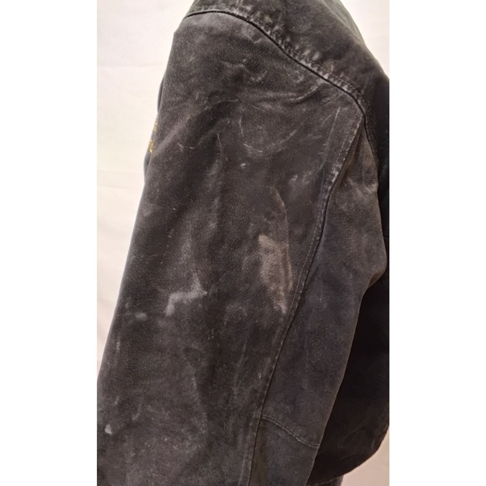 Other Arctic Cat Suede Leather Bomber Jacket Men's L Black Size US L / EU 52-54 / 3 - 9 Thumbnail