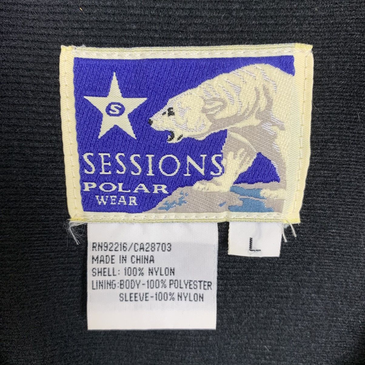 Designer × Sessions × Vintage Vintage Sessions Polar Wear Half Zip Jacket Winter Jacket Size US L / EU 52-54 / 3 - 12 Thumbnail