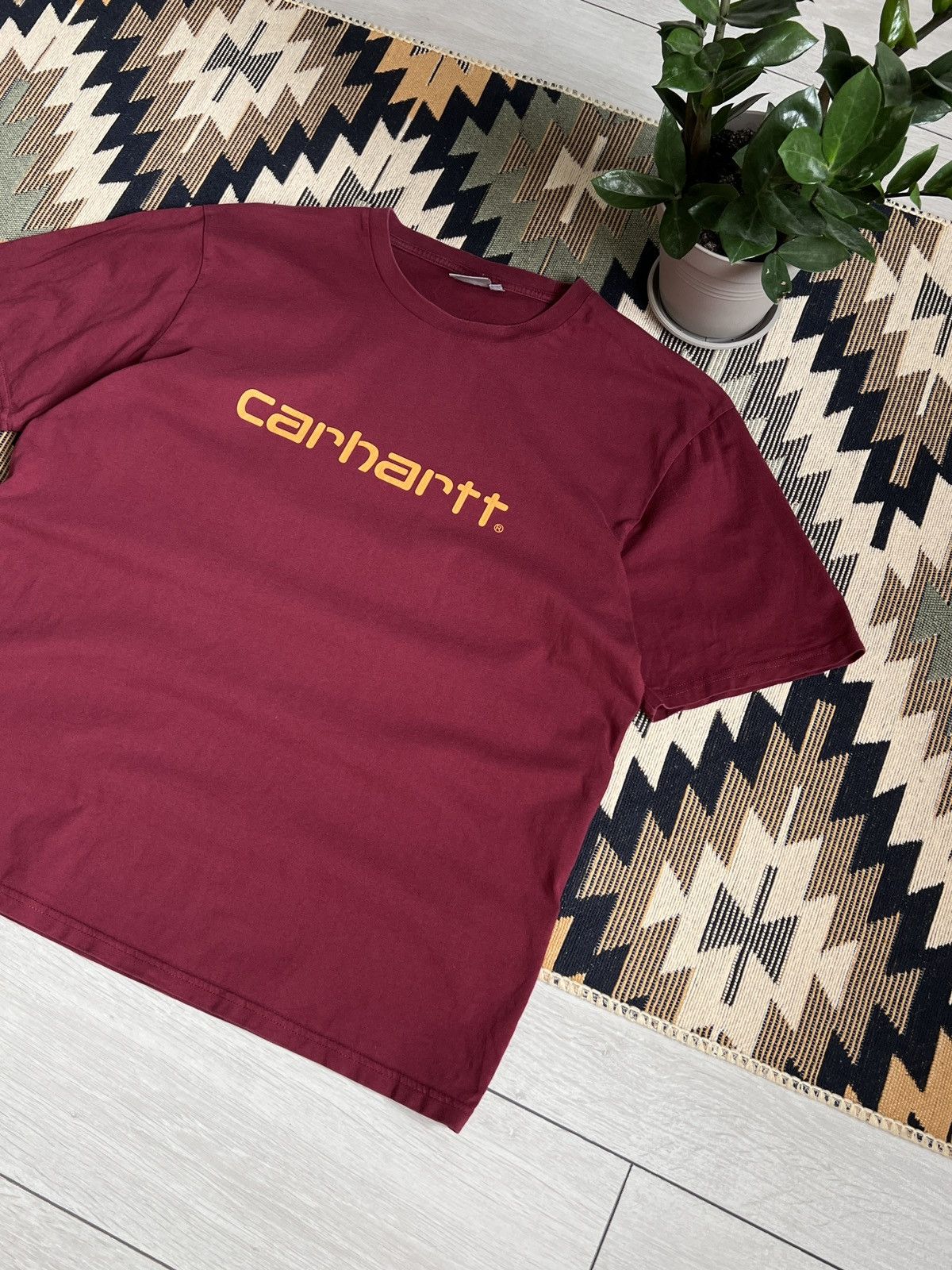 Carhartt Vintage Carhartt Centre Big Logo T-shirt Size US XL / EU 56 / 4 - 4 Thumbnail