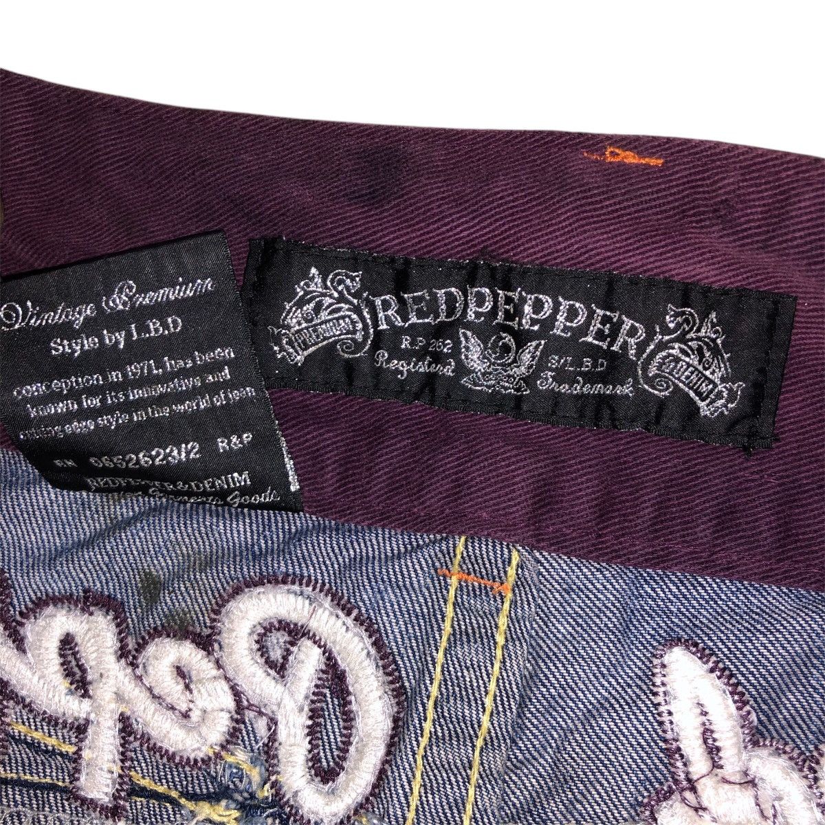 Blue Blue Japan × Designer × Japanese Brand Vintage Red Pepper Gold Label R.P 262, L.B.D Size US 30 / EU 46 - 24 Thumbnail