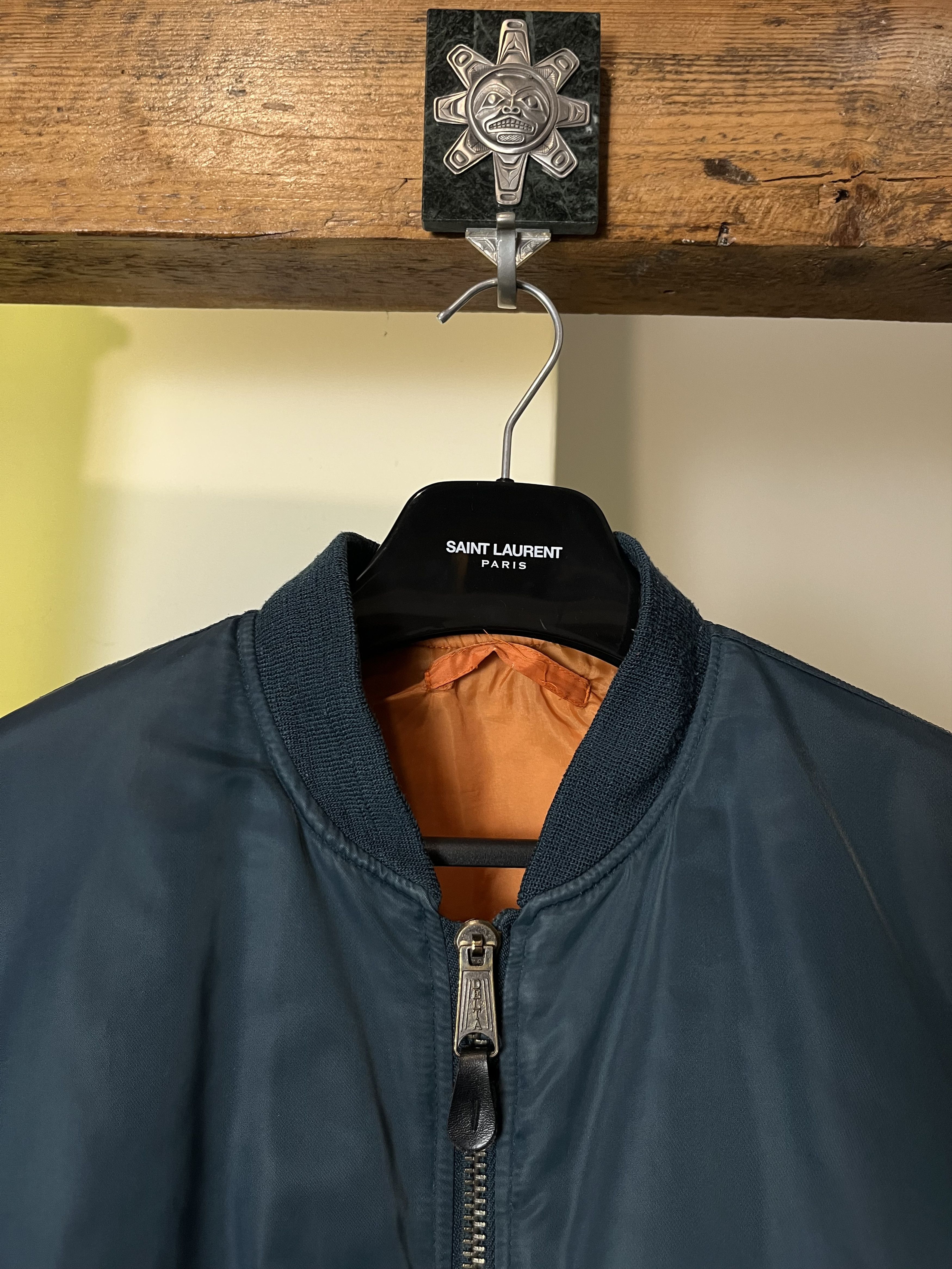 Vintage 90s Reversible MA-1 USA Bomber Flyer Jacket Military Size US L / EU 52-54 / 3 - 5 Thumbnail