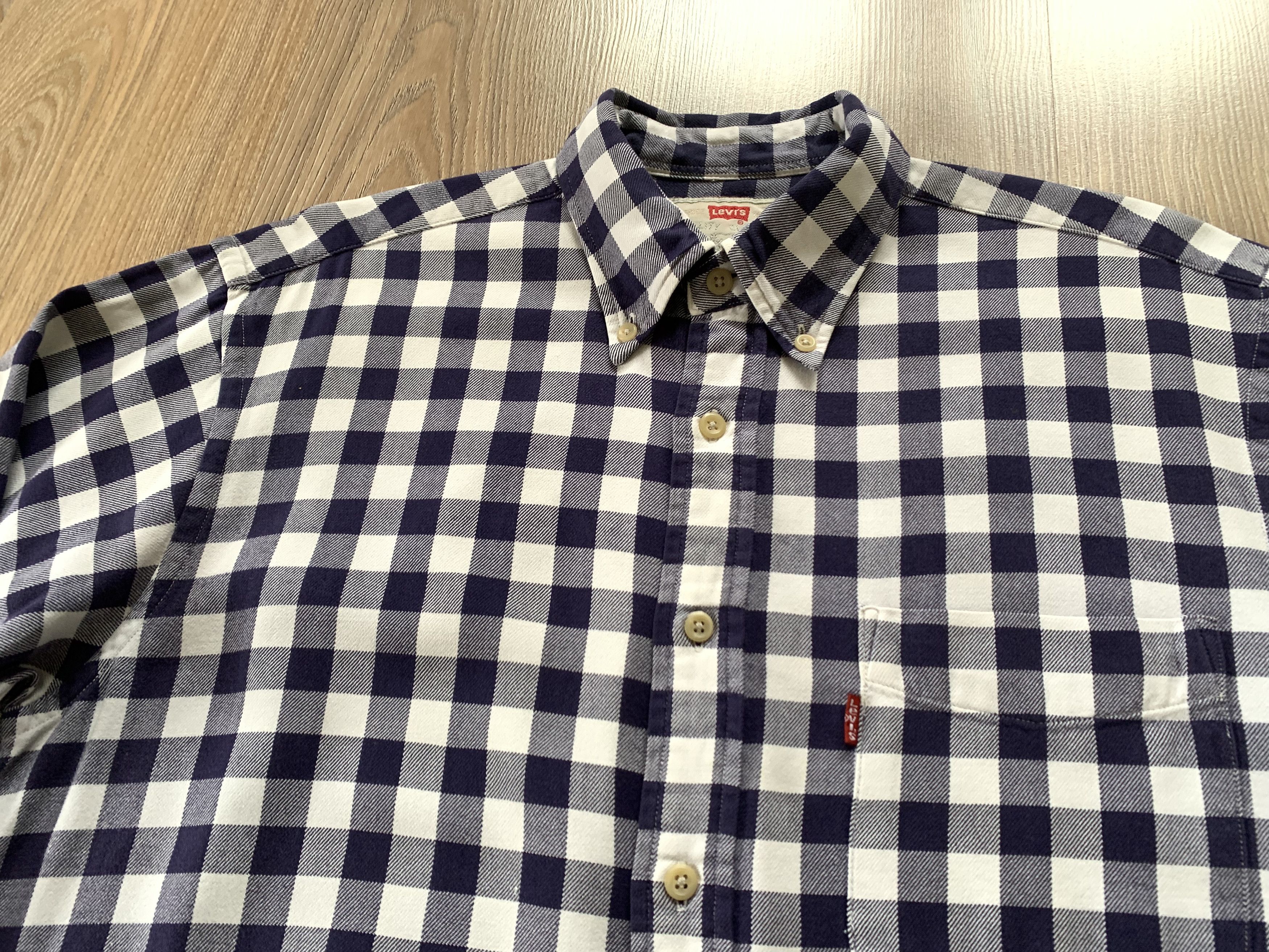 Levi's Vintage Clothing Rare Levi's Mens Button Up Long Sleeve Plaid Shirt Size US L / EU 52-54 / 3 - 4 Thumbnail