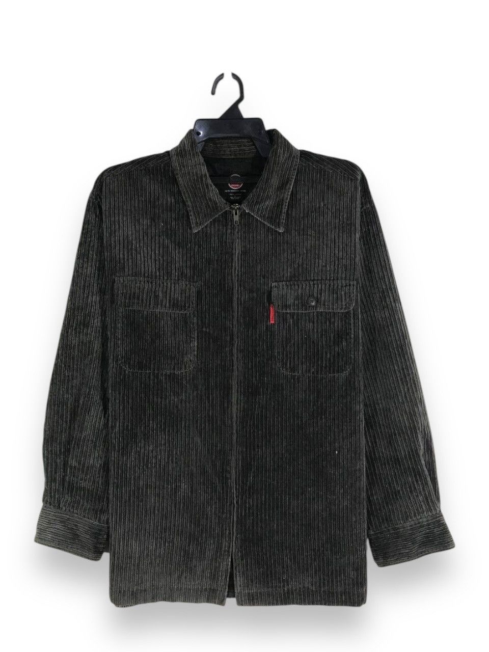 Vintage Vintage lucky strike corduroy zipper jacket Size US L / EU 52-54 / 3 - 1 Thumbnail