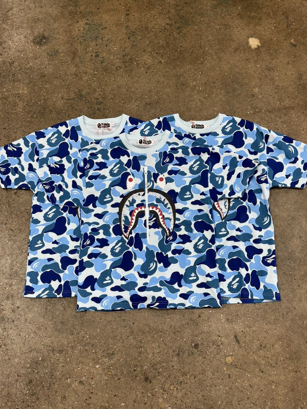 Bape ABC Crystal Stone Shark Tee Size US XS / EU 42 / 0 - 5 Thumbnail