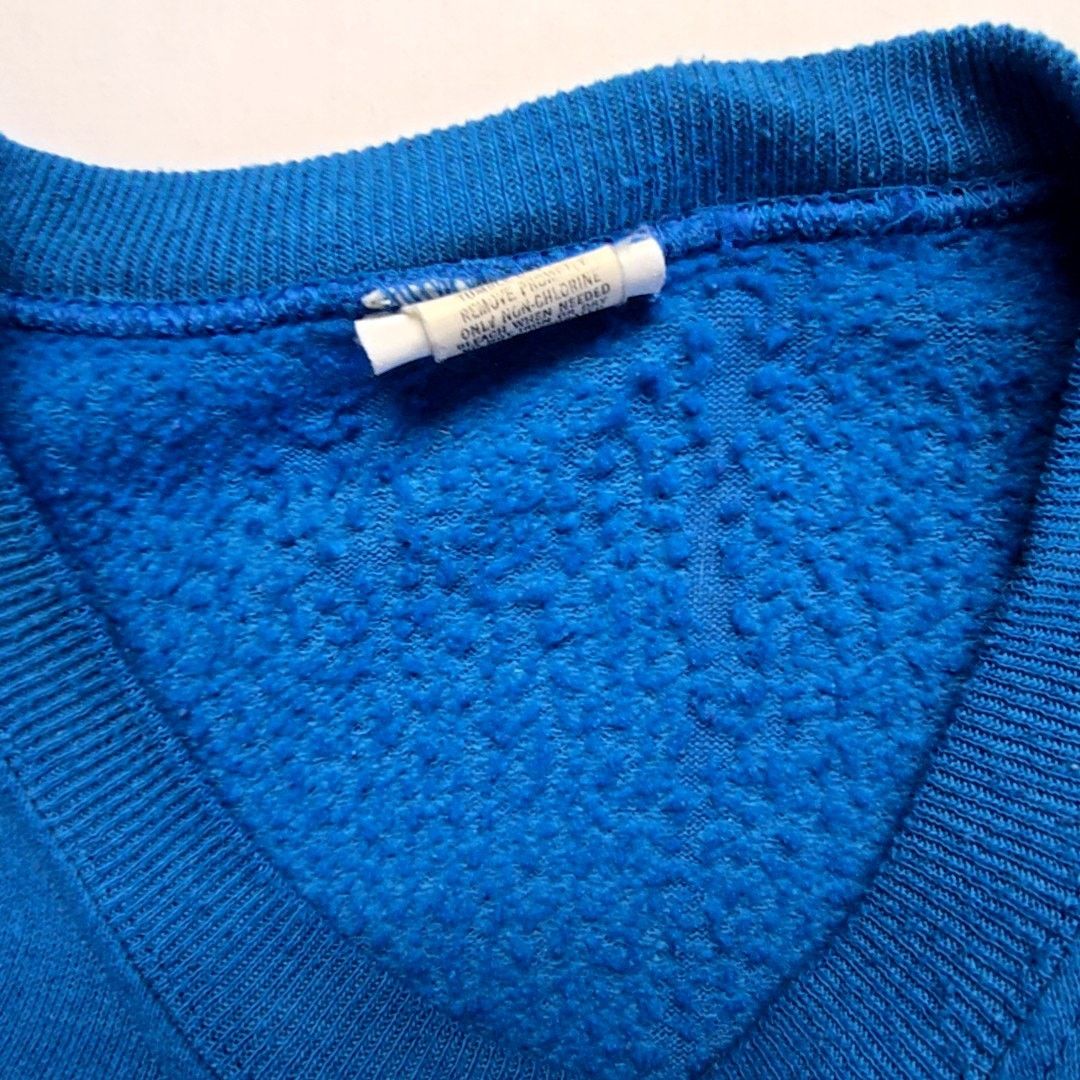 Lee Vintage Blue Blank Sweatshirt Lee 2XL Blue Crewneck Size US XXL / EU 58 / 5 - 6 Thumbnail