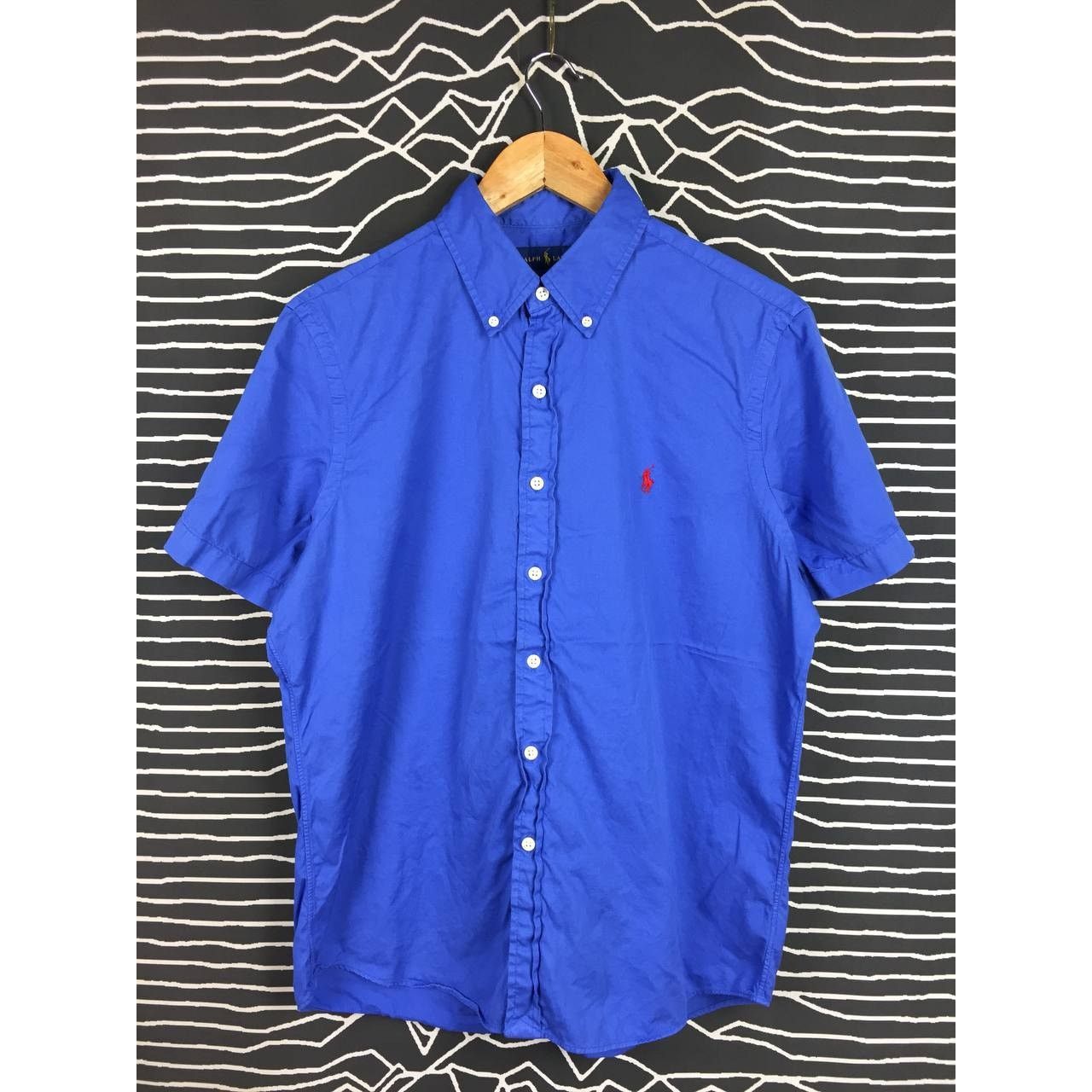 Ralph Lauren × Vintage Vtg Ralph Lauren Feather Weight Twill Button Up Shirt Size US M / EU 48-50 / 2 - 1 Thumbnail