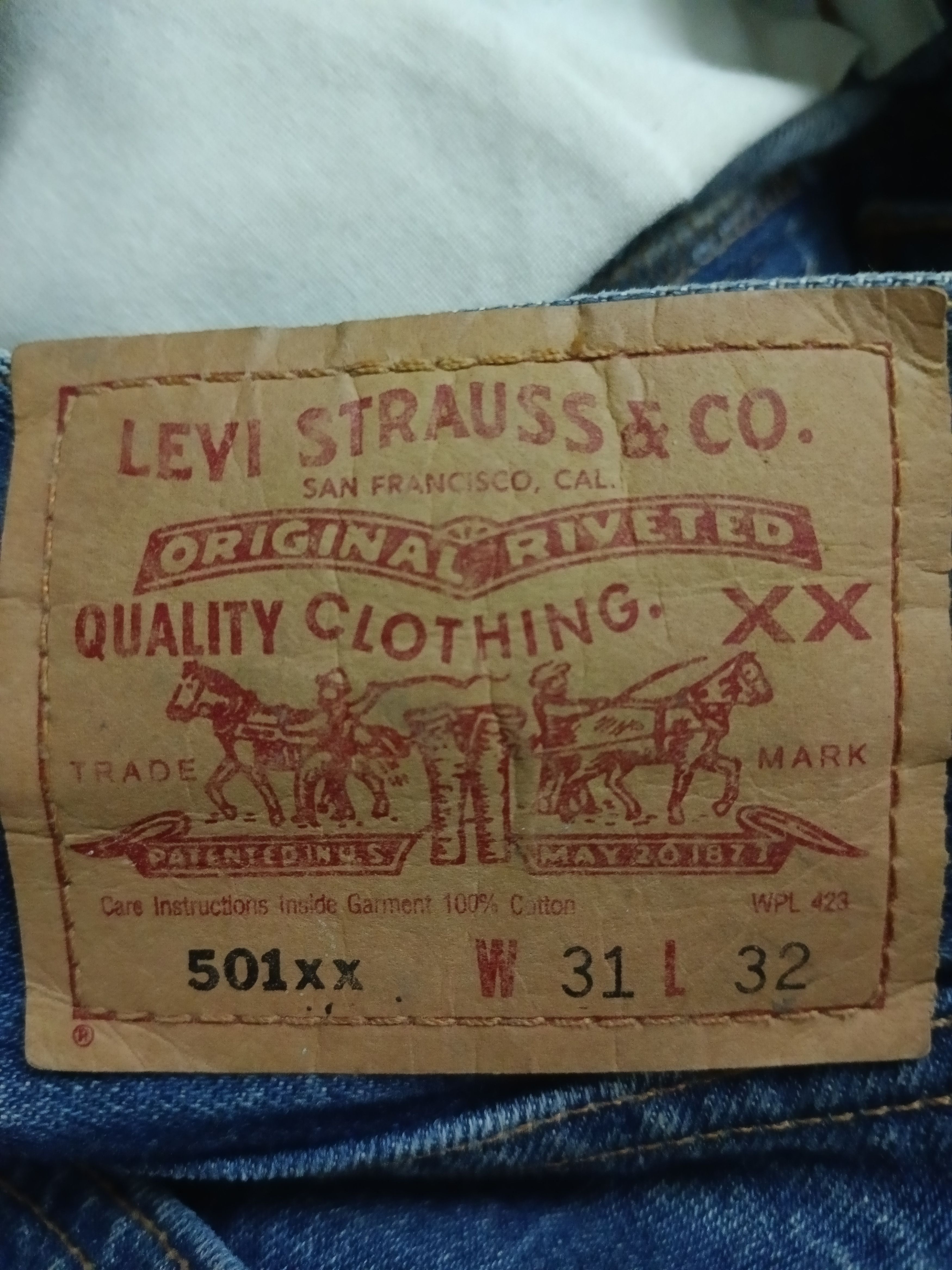 Levi's 501xx VINTAGE 2000s LEVIS DENIM PANTS Size US 29 - 8 Thumbnail