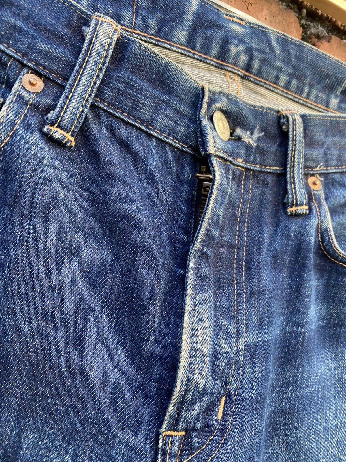 Blue Blue Japan W31x31 vintage blue blue japan redline denime Size US 31 - 5 Thumbnail