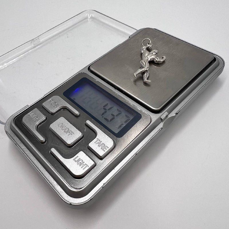 Sterling Silver Vintage Sterling Silver 925 Pendant Gym Fitness Signed 4.3g Size ONE SIZE - 7 Thumbnail