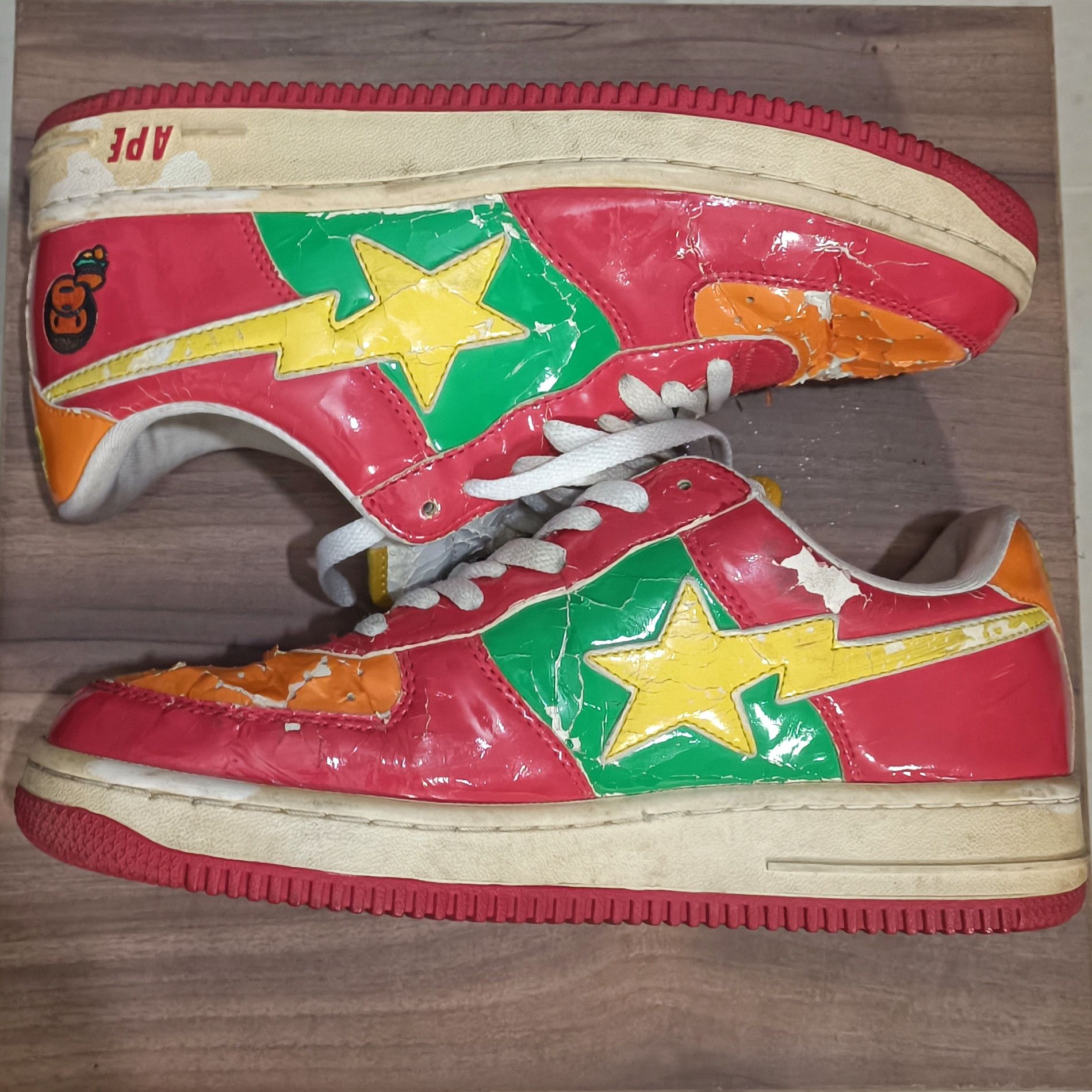 Bape OG Bapesta Multicolor Baby Milo Junk Food Size US 10 / EU 43 - 6 Thumbnail