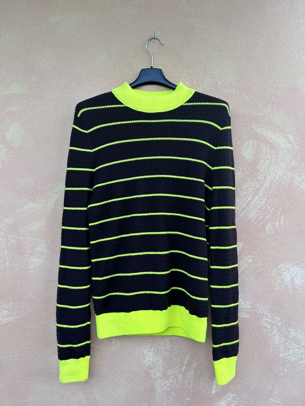 Acne Studios knitted wool striped yellow sweater knit NEW margiela marni Size US M / EU 48-50 / 2 - 2 Thumbnail
