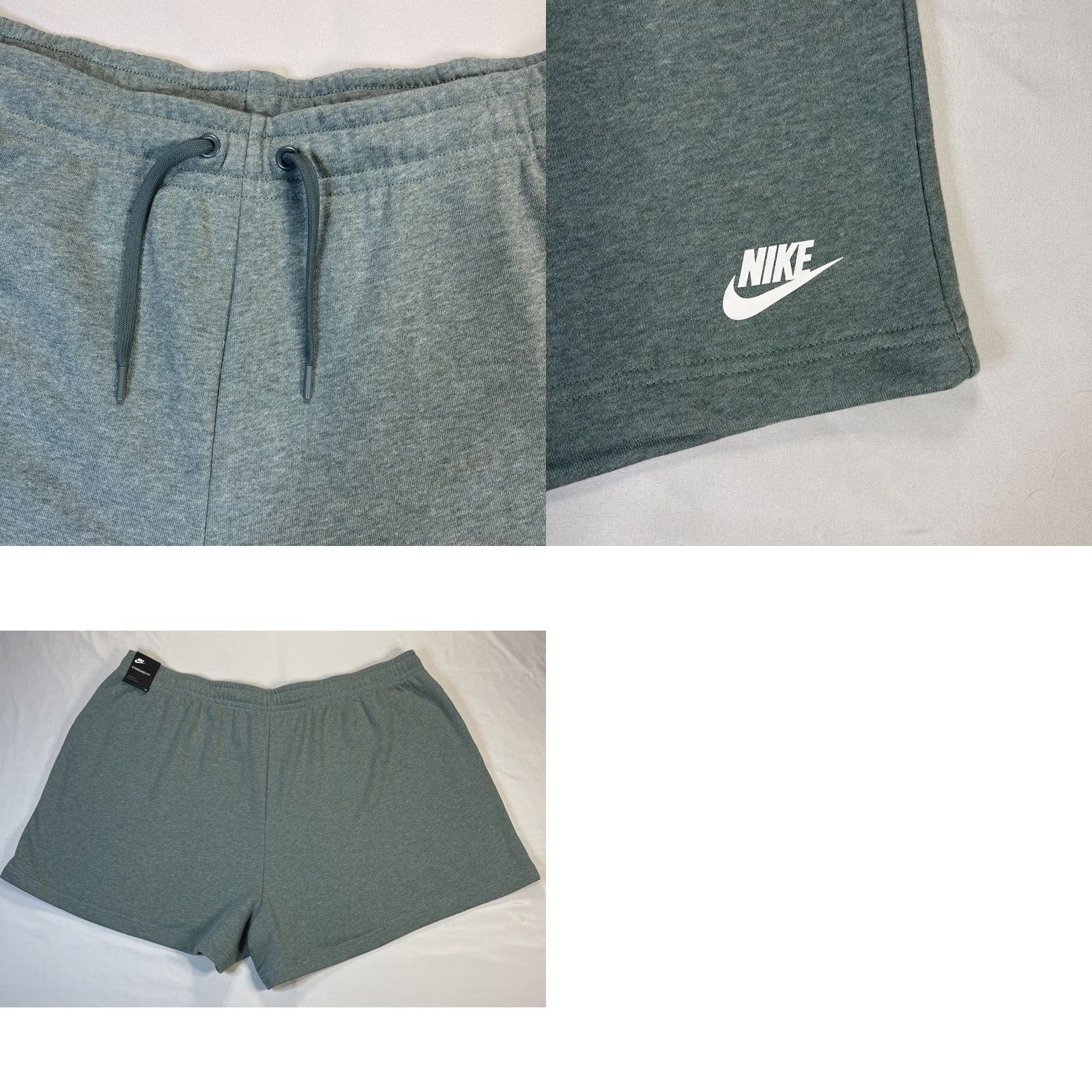 Nike Nike Women’s Sweat Shorts 3XL XXXL Green Swoosh Drawstring Regular Fit Size 40" / US 18 - 8 Thumbnail