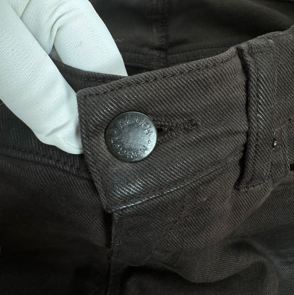 Polo Ralph Lauren Polo Ralph Lauren Waxed Jeans Biker Ankle Zip size 27 Size 27" / US 4 / IT 40 - 13 Thumbnail