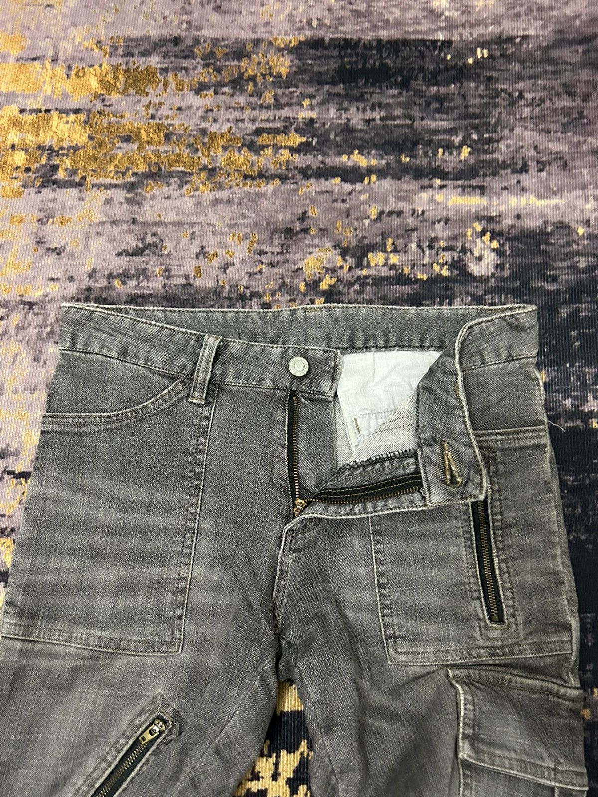 Tete Homme Japanese Bondage Cargo Flare Jeans Size US 30 / EU 46 - 13 Thumbnail