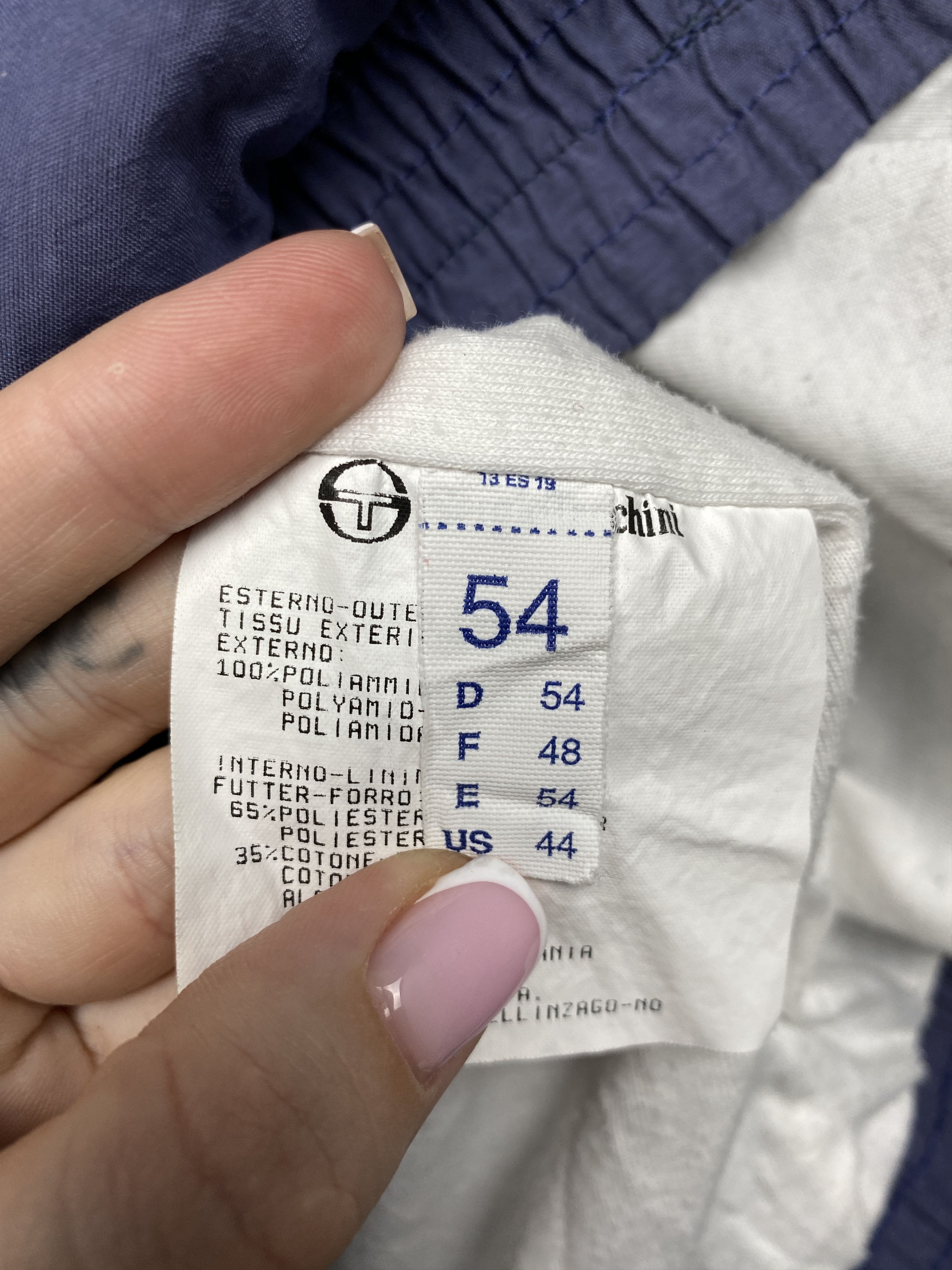 Sergio Tacchini Sergio Tacchini 90s Vintage Mens Nylon Track Top Jacket Size US L / EU 52-54 / 3 - 6 Thumbnail