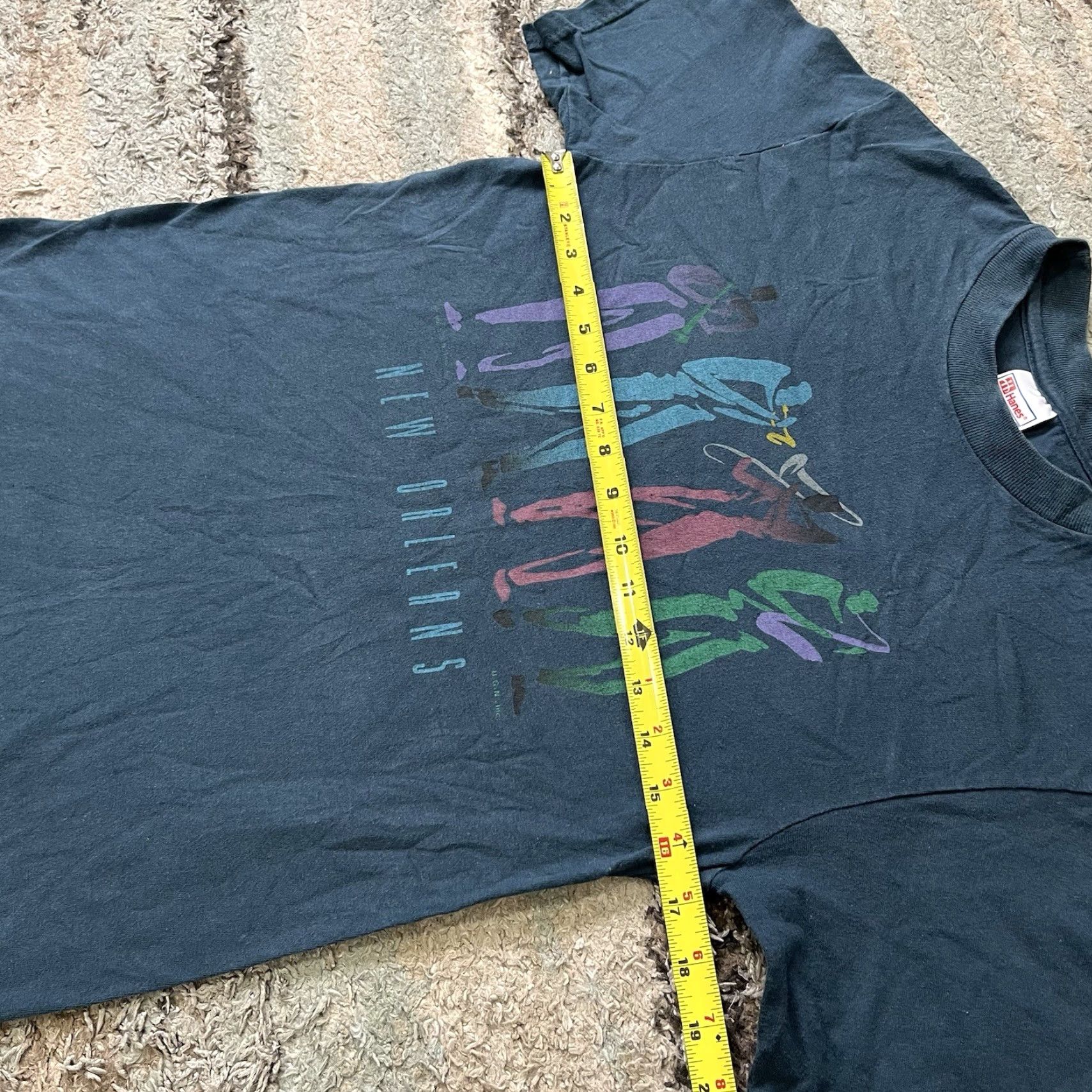 Vintage VINTAGE Hanes Heavyweight T-shirt Blues Brass Band 1992 S Small 34-36 Unisex Blue Graphic Tee 1990s Mens Womens Boys Girls Size US S / EU 44-46 / 1 - 7 Thumbnail