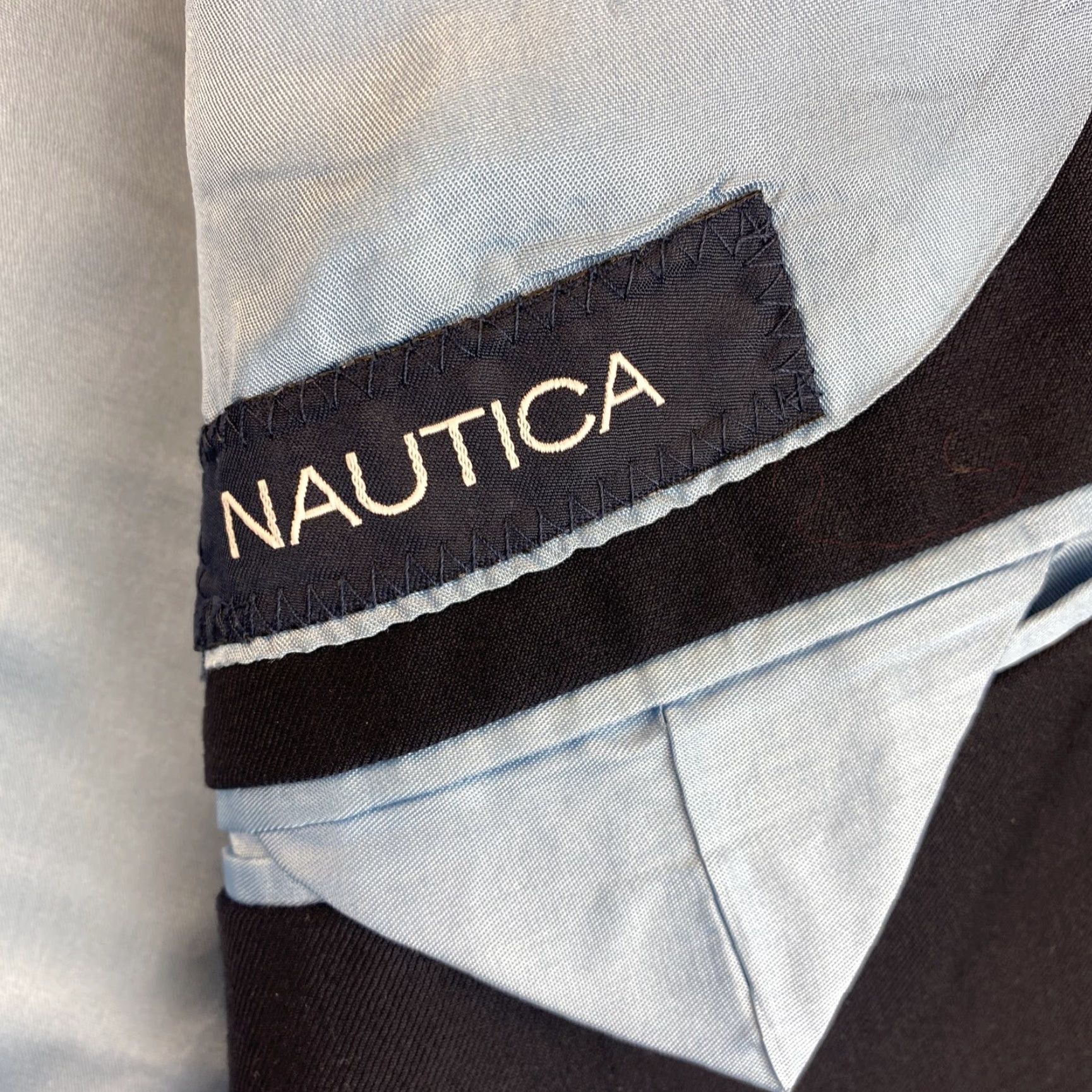 Nautica NAUTICA Sport Coat Mens Midnight Navy Blue Blazer Dark Suit Jacket 53 R 90-64 Size 46R - 4 Thumbnail
