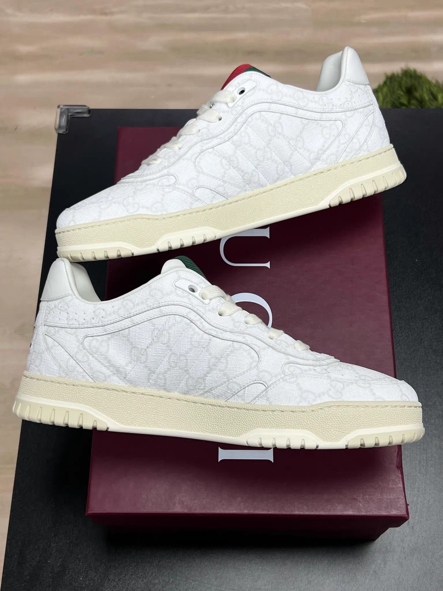 Gucci GUCCI Re-Web All-Over Print White K15 Size US 10 / EU 43 - 6 Thumbnail