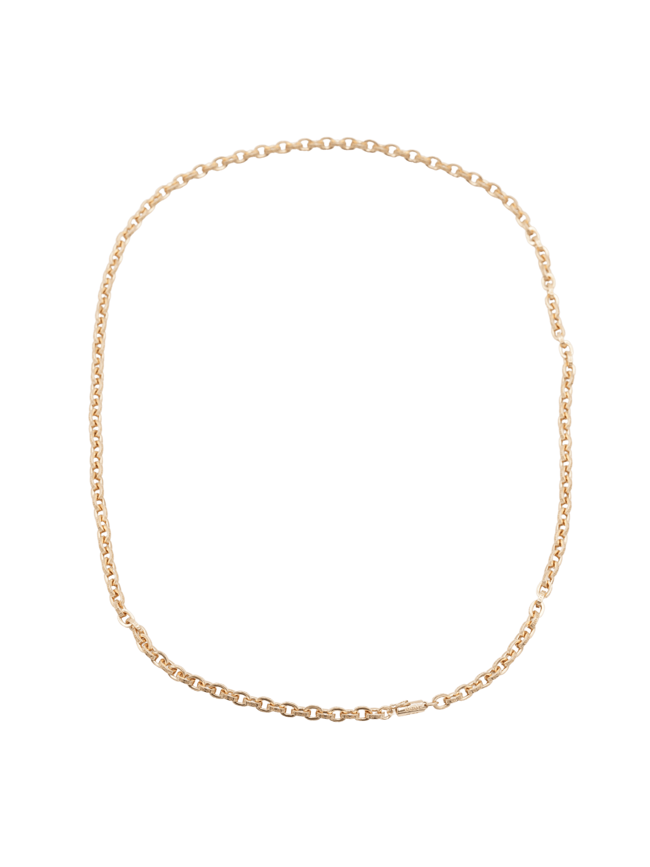 Chrome Hearts Chrome Hearts 22K Gold Paperchian Necklace - 24 Inch Size ONE SIZE - 1 Thumbnail