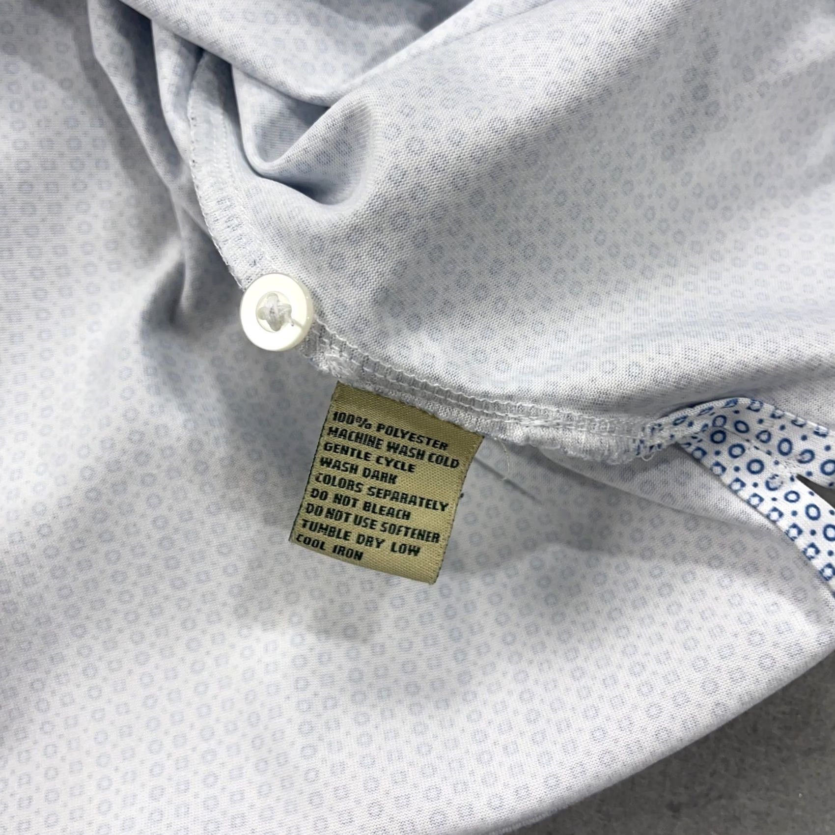 Vintage Donald Ross Polo Shirt Mens XL White Abstract Geometric O Link Golf Long Sleeve Polo Shirt Size US XL / EU 56 / 4 - 5 Thumbnail
