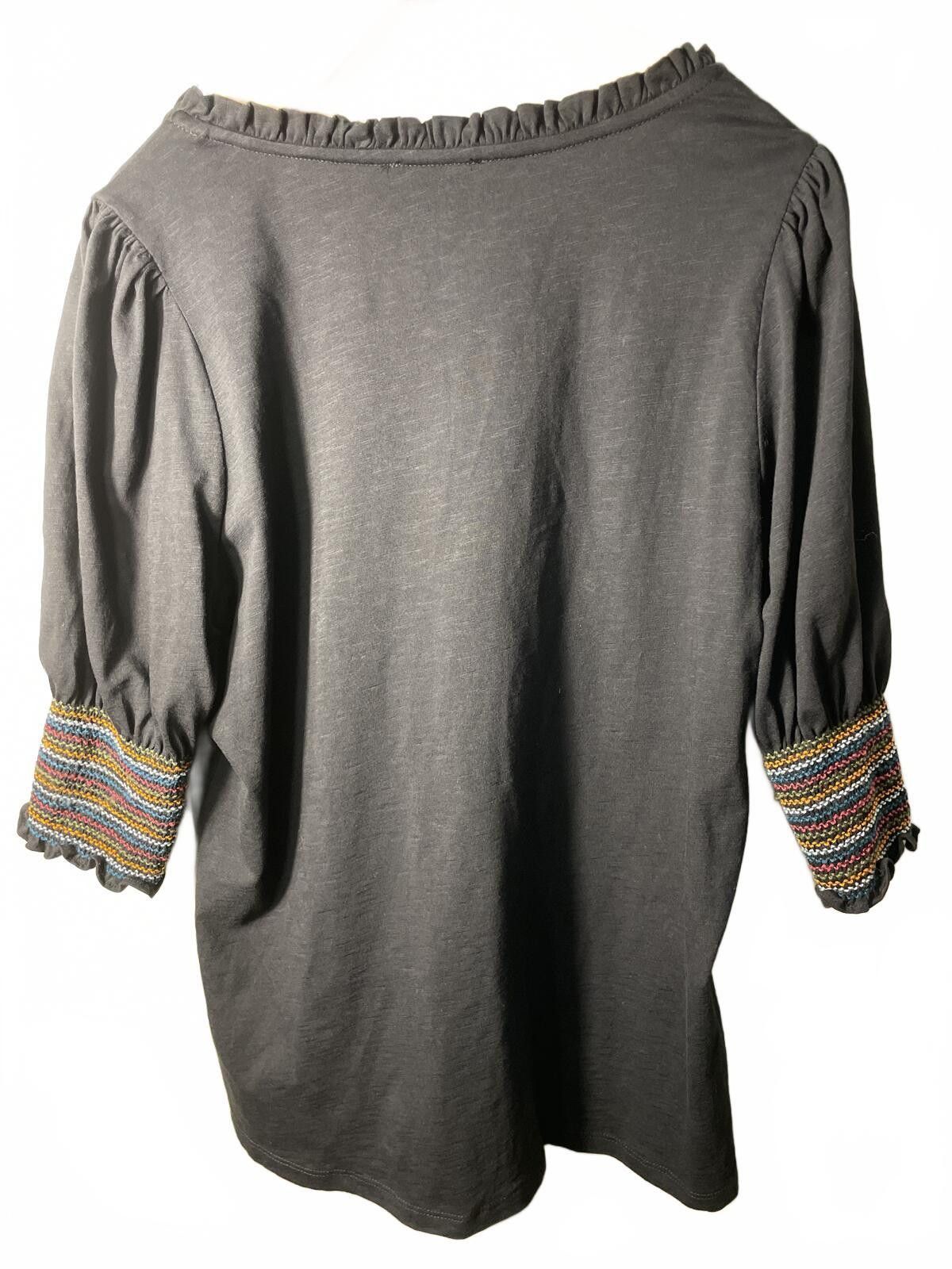 Other WYSE London Top Womens Size 2 Black Boho Casual Career EUC Size XS / US 0-2 / IT 36-38 - 6 Thumbnail