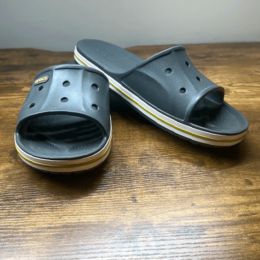 Crocs CROCS Bayaband Slip On Sandals Gray 11 Women Comfort Mule Multicolor Manmade Upper Casual Shoes Size US 11 / IT 41 - 2 Thumbnail