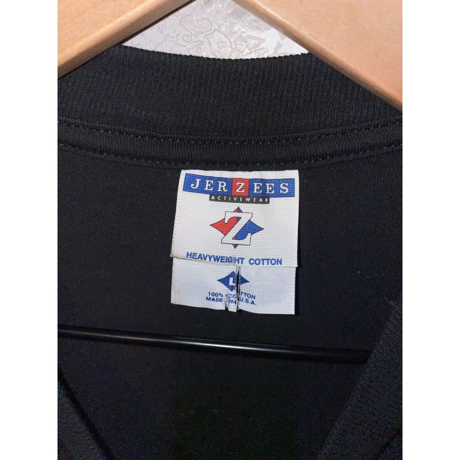 Jerzees Drum Shirt World Drumming Ensemble Black Tee 90s Vintage L Size US L / EU 52-54 / 3 - 3 Thumbnail