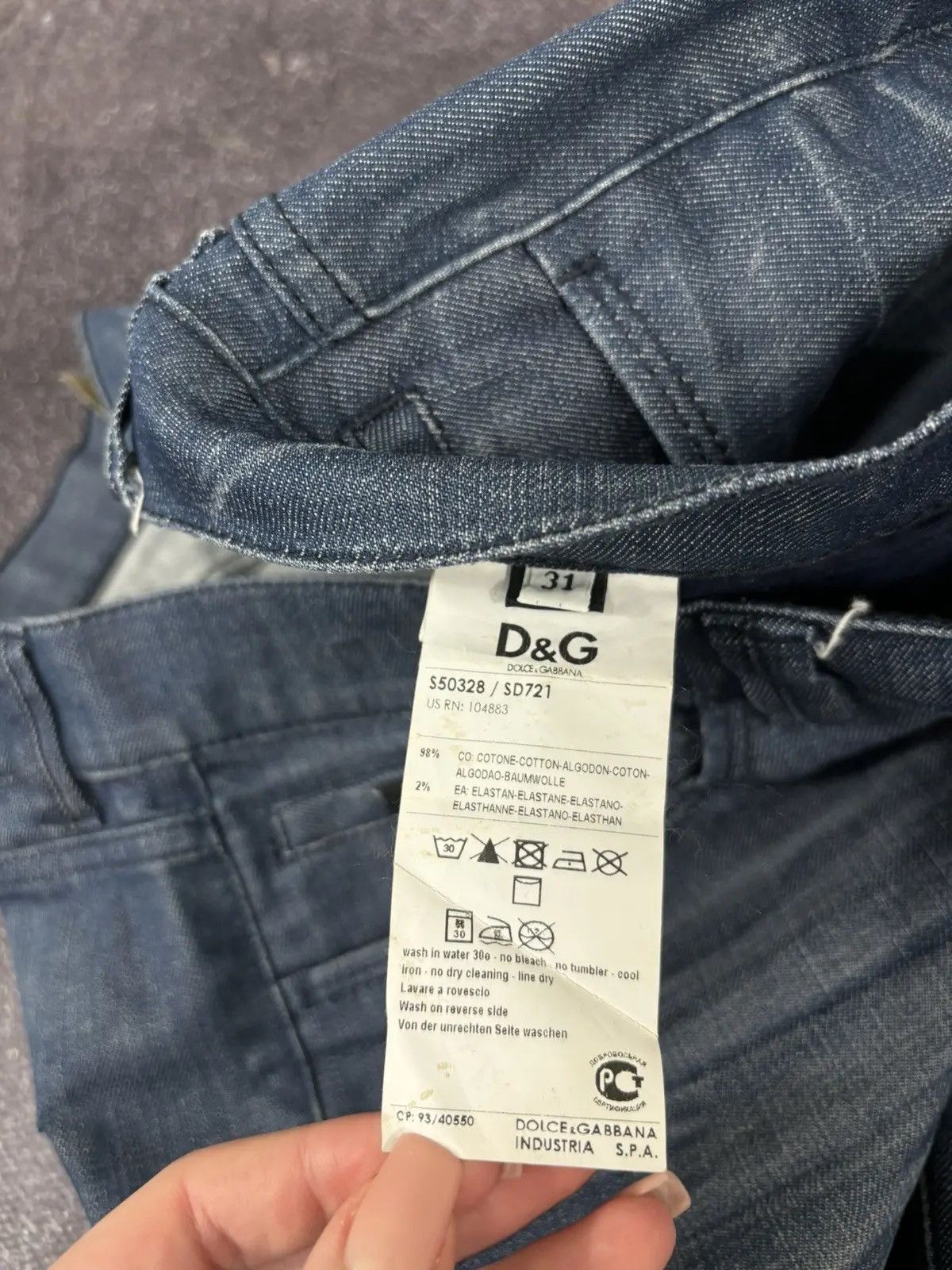 Dolce & Gabbana × Vintage Vintage Dolce & Gabbana Girly Women’s Archival Denim Jeans Size 31" - 13 Thumbnail