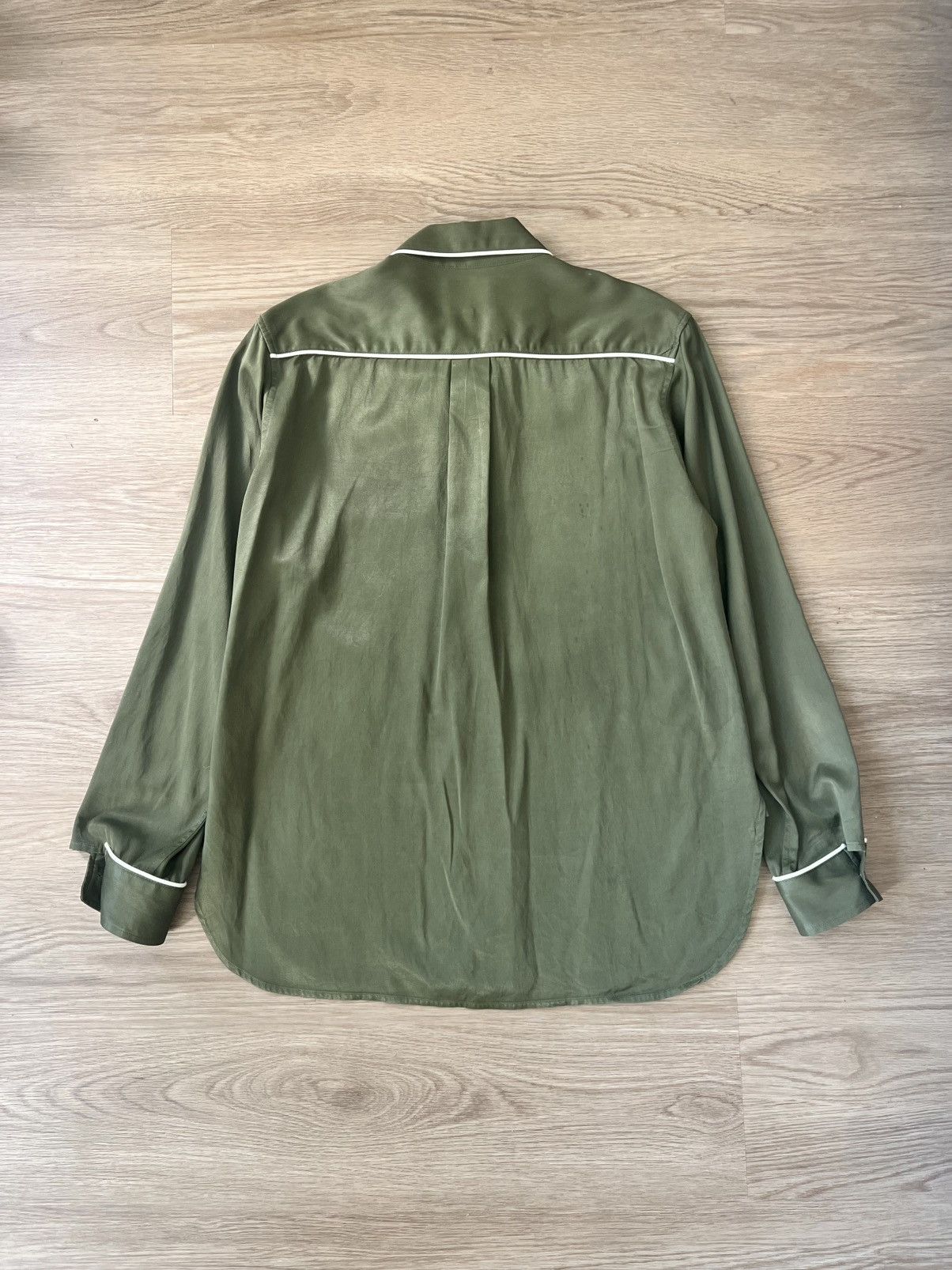 Nicholas Daley Nicholas Daley Olive Piped Shirt Made in Japan Cotton Rayon Size US M / EU 48-50 / 2 - 3 Thumbnail
