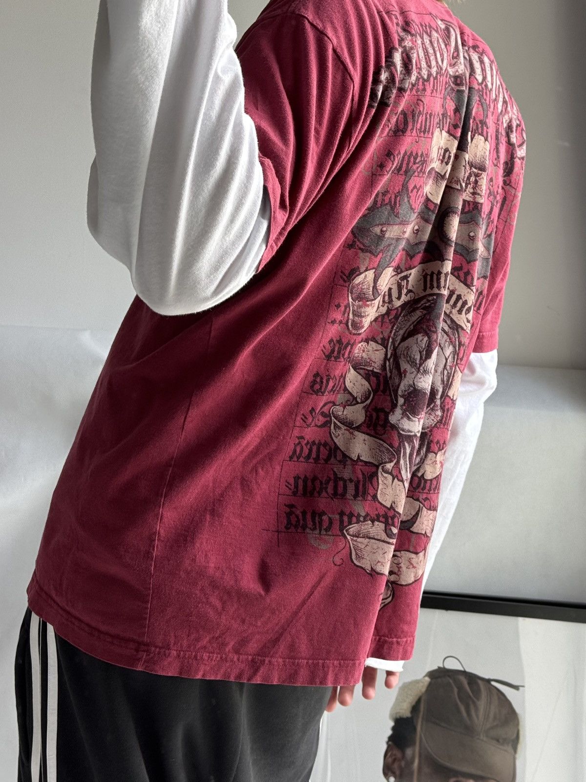 Ken Carson Affliction Ken carson Style Grunge Skull Tee Red L size Goth Size US L / EU 52-54 / 3 - 5 Thumbnail