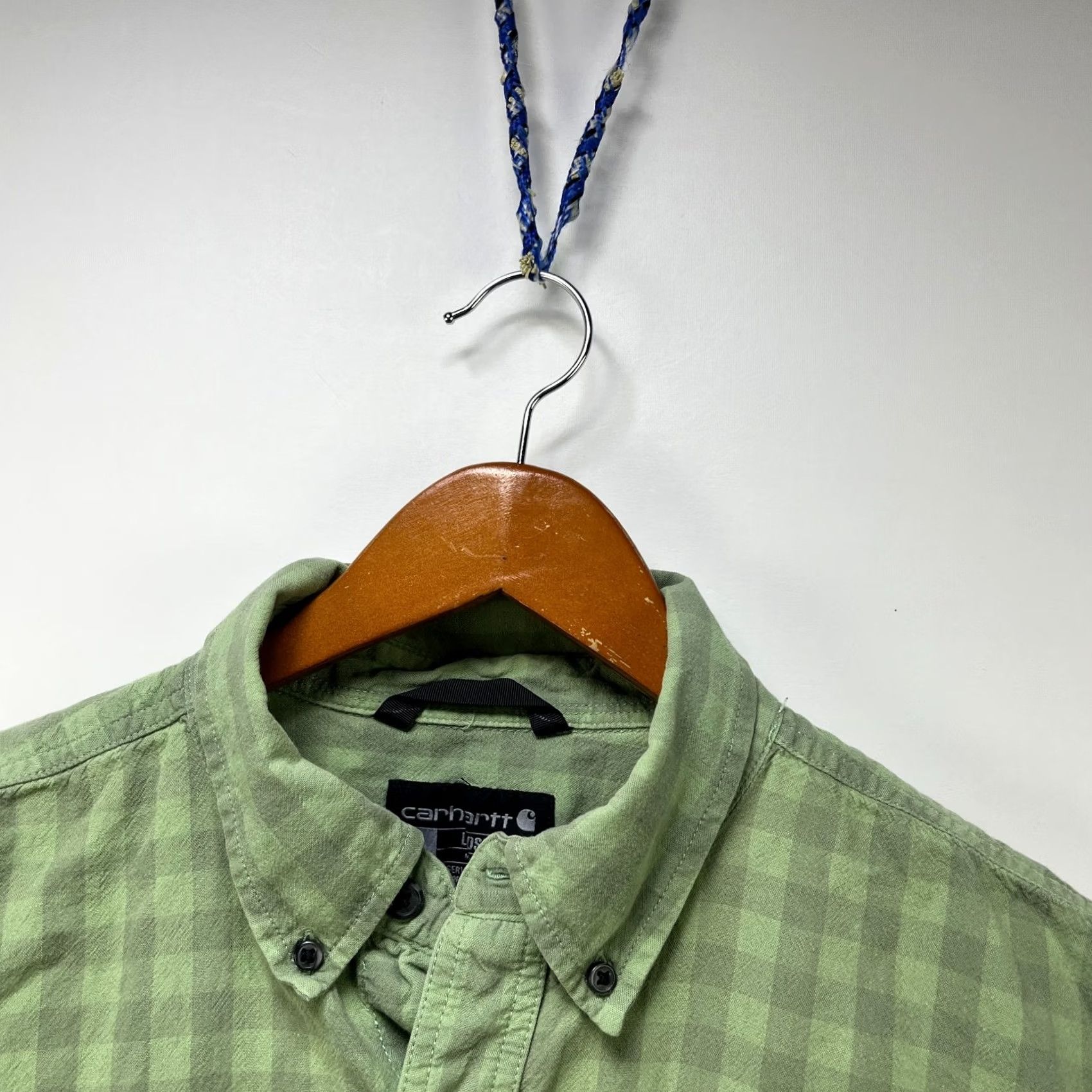 Carhartt Carhartt Short Sleeve Button Up Shirt Large - Vibrant Green Plaid Size US L / EU 52-54 / 3 - 4 Thumbnail