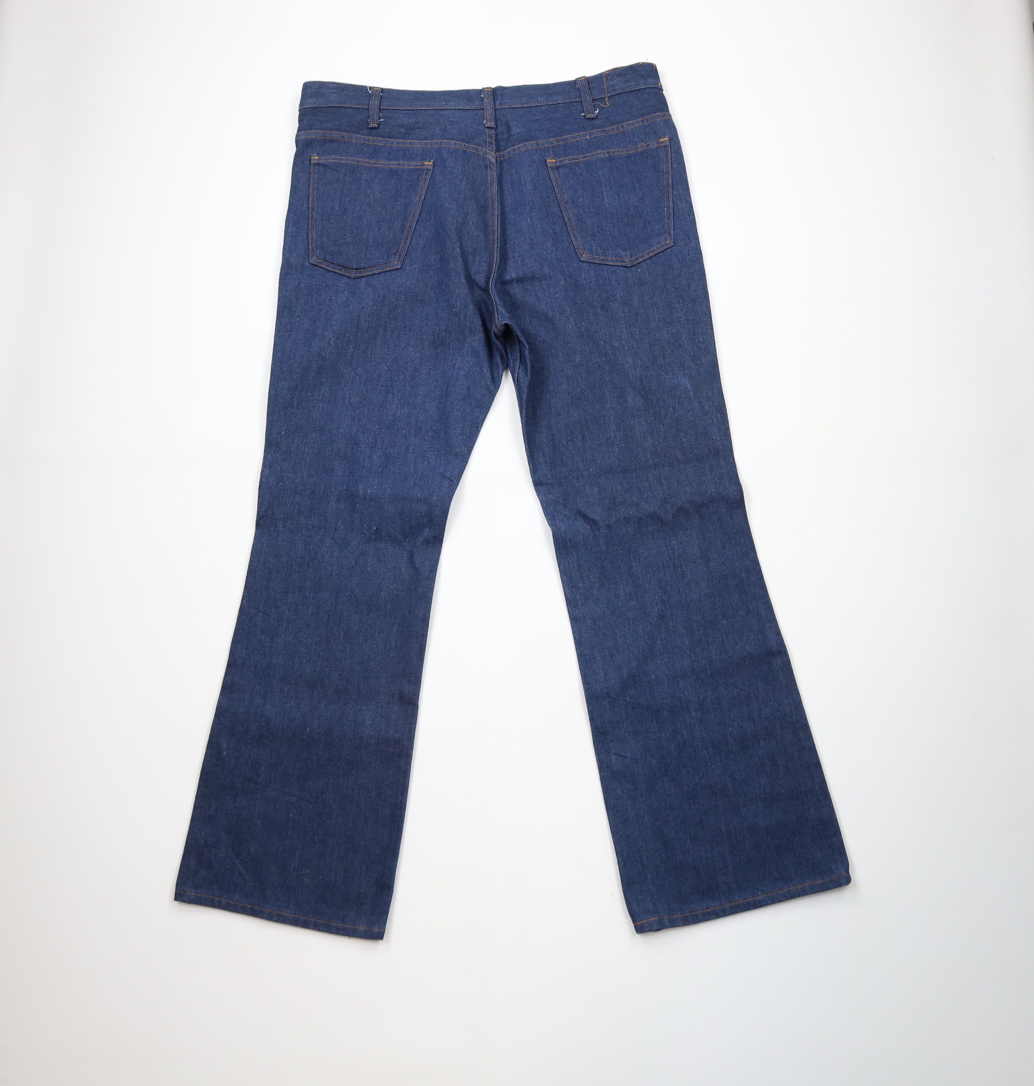 Vintage Vintage 70s Streetwear Bell Bottoms Denim Jeans Blue USA Size US 40 / EU 56 - 6 Thumbnail