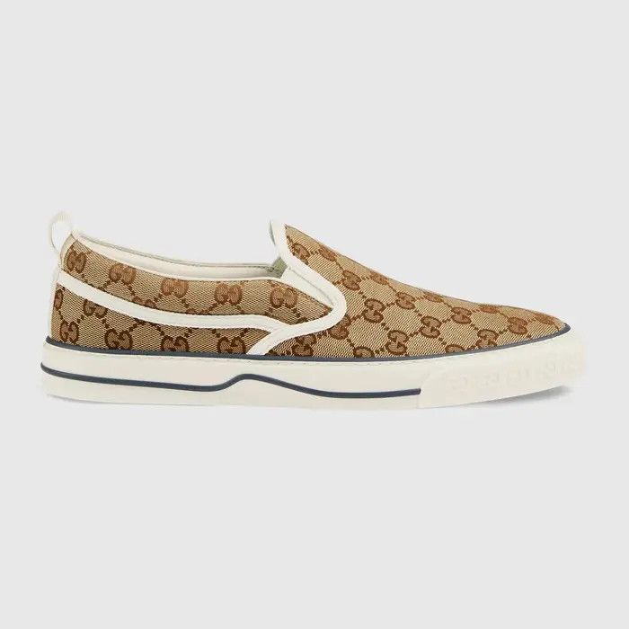 Gucci oc11z1025 Tennis 1977 Slip On Sneakers in Beige Size US 14 / EU 47 - 1 Thumbnail