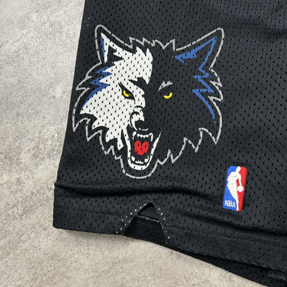 NBA × Starter × Vintage VTG 90s NBA MINNESOTA TIMBERWOLVES STARTER BASKETBALL SHORTS Size US 42 / EU 58 - 3 Thumbnail