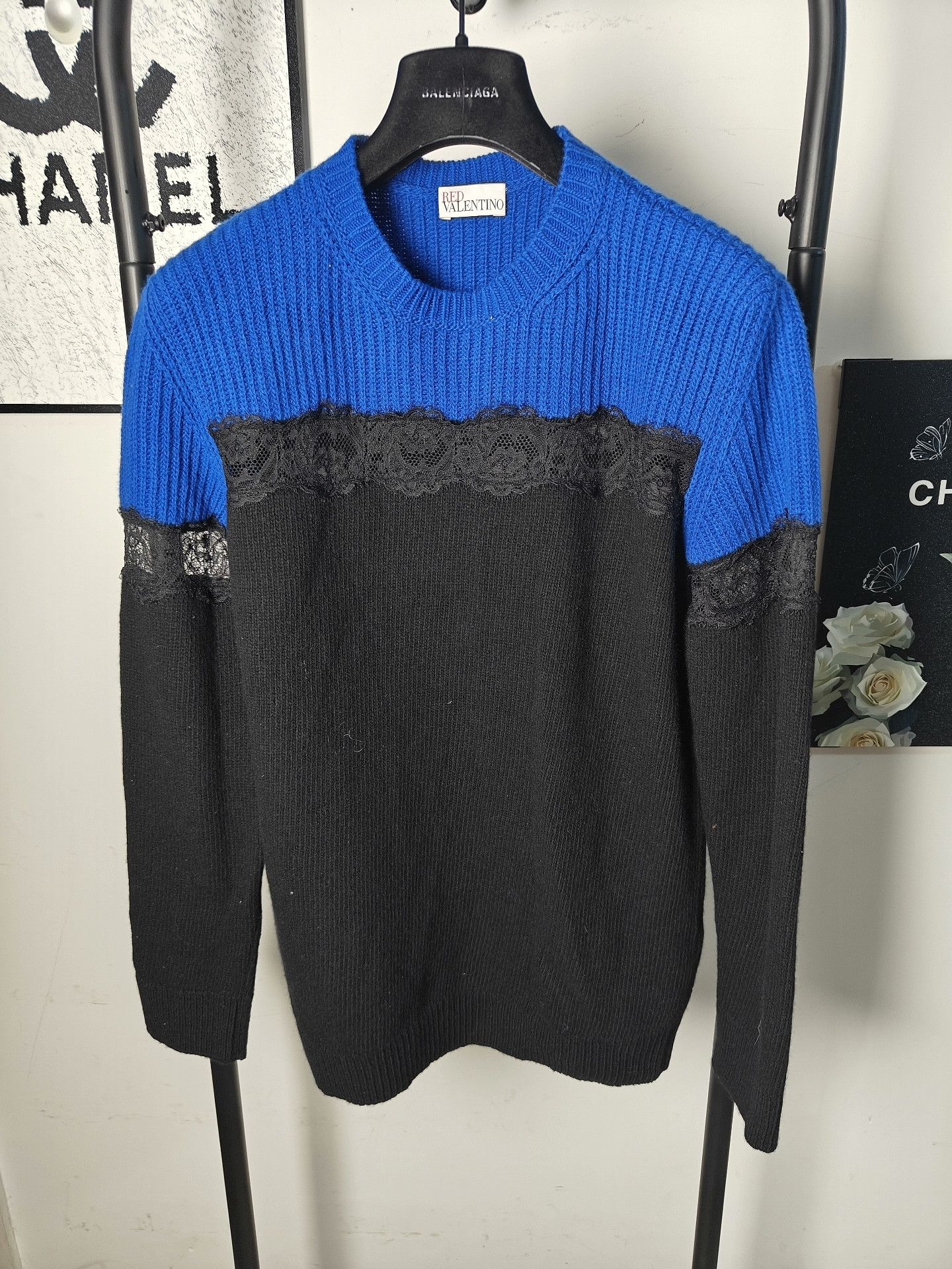Valentino Valentino Knit Wool White Sweater s Men Size US S / EU 44-46 / 1 - 1 Thumbnail