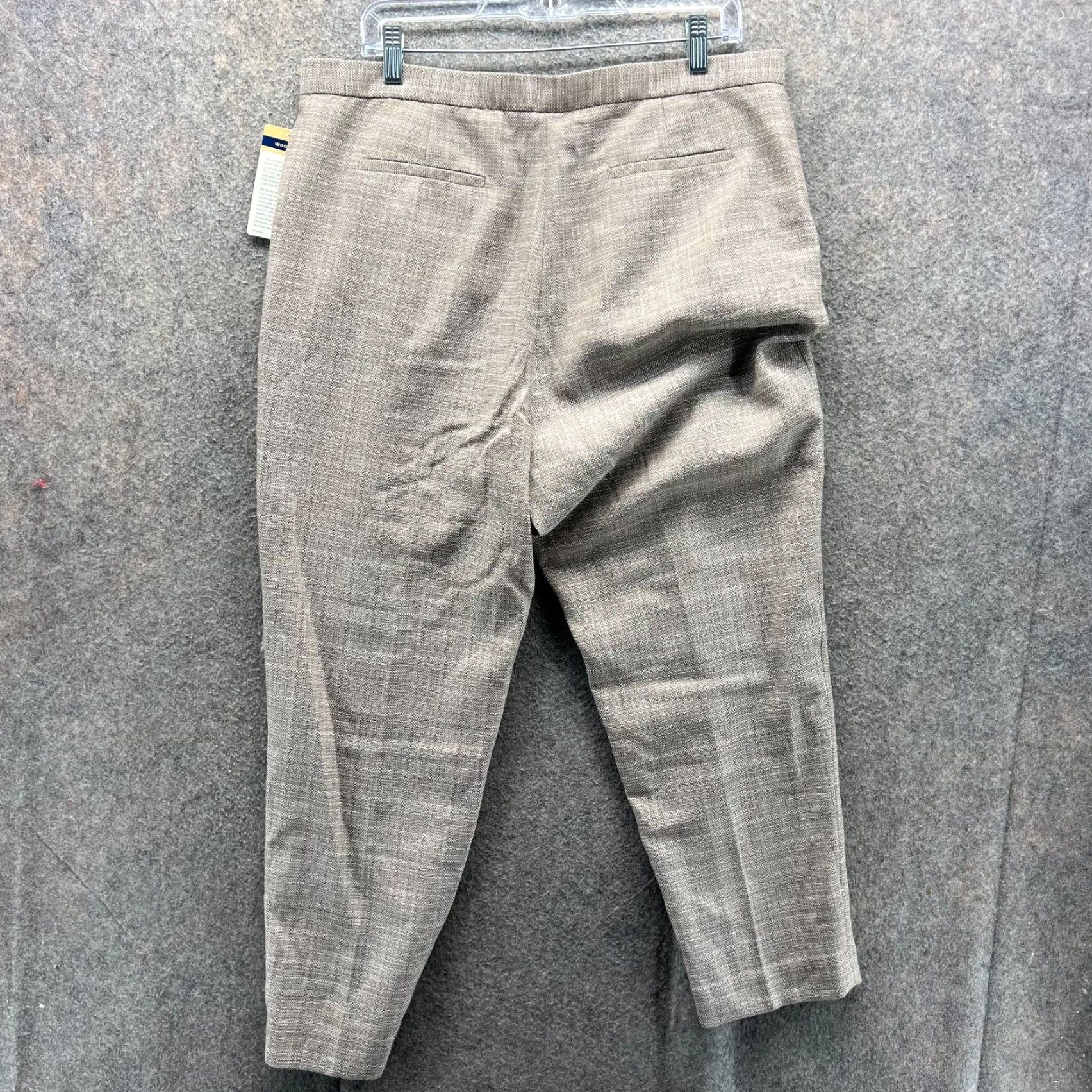 Pendleton Pendleton Dress Pants Women 16P Beige Wool High Waist Pleated Straight Leg NEW Size 25" / US 0 / IT 36 - 2 Thumbnail