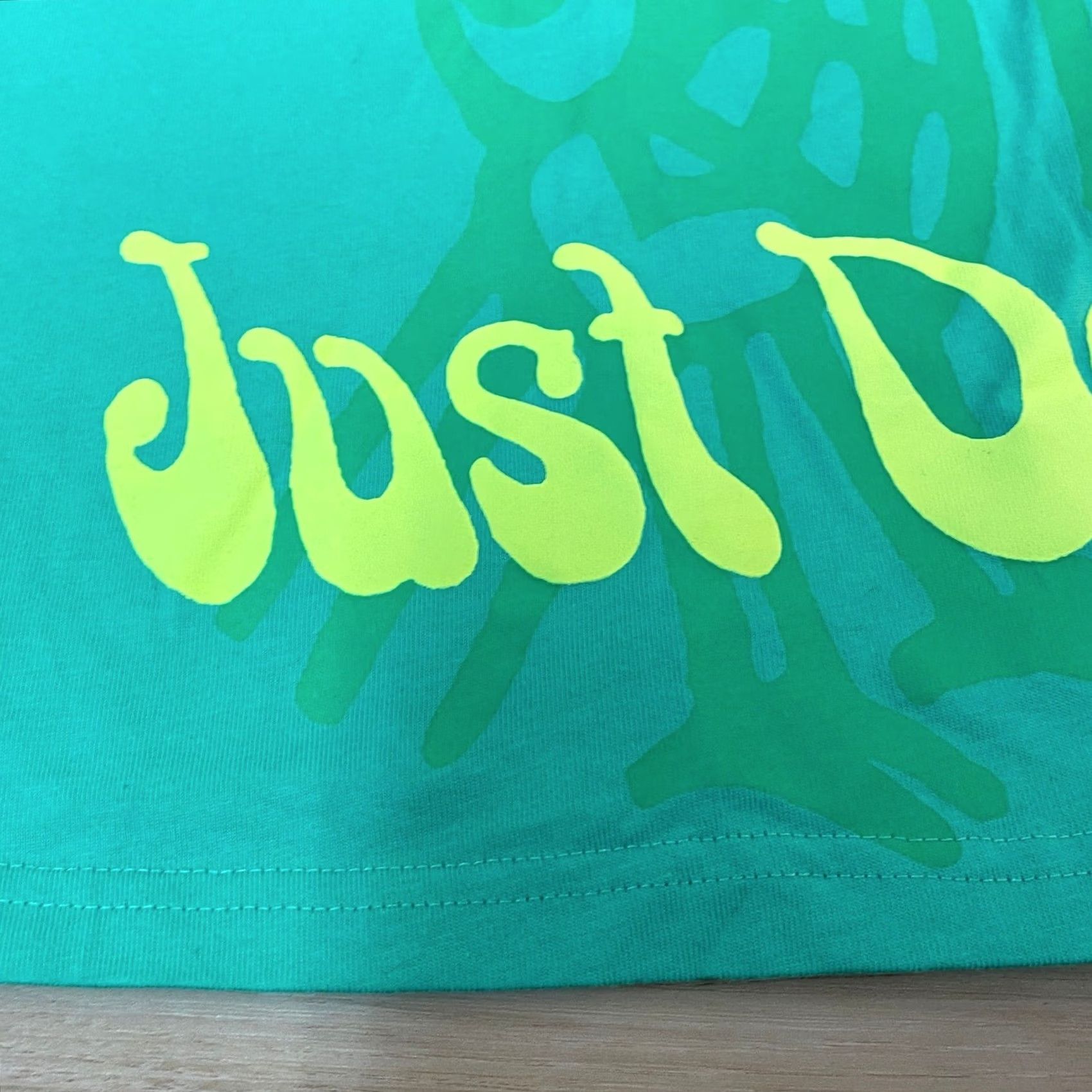 Nike Nike Mens T Shirt Medium Loose Fit Graphic Print Green Puff Just Do It Size M Size US M / EU 48-50 / 2 - 6 Thumbnail