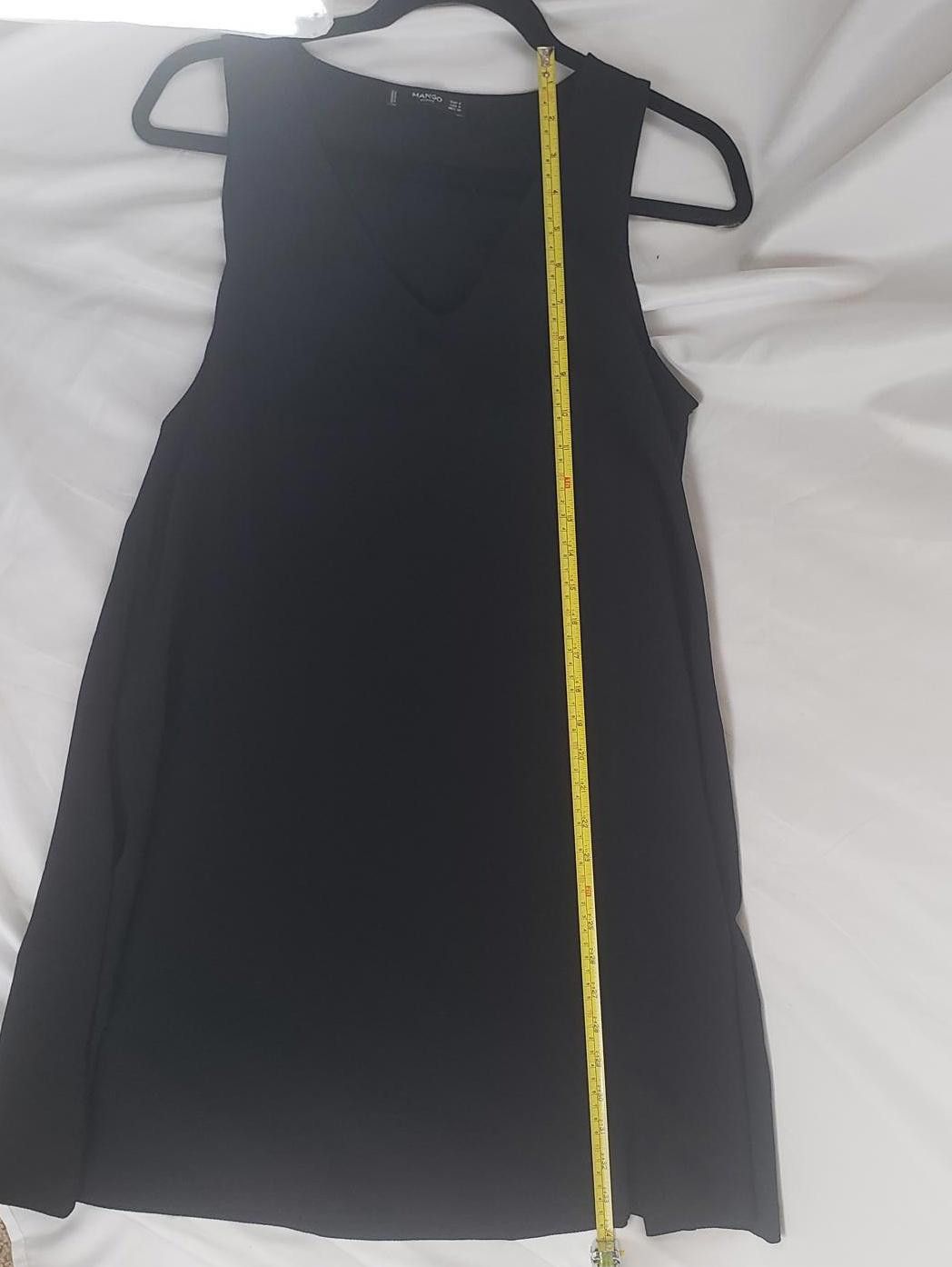 Mango Mango Basics Black V-Neck Dress - Size 4 Size S / US 4 / IT 40 - 4 Thumbnail