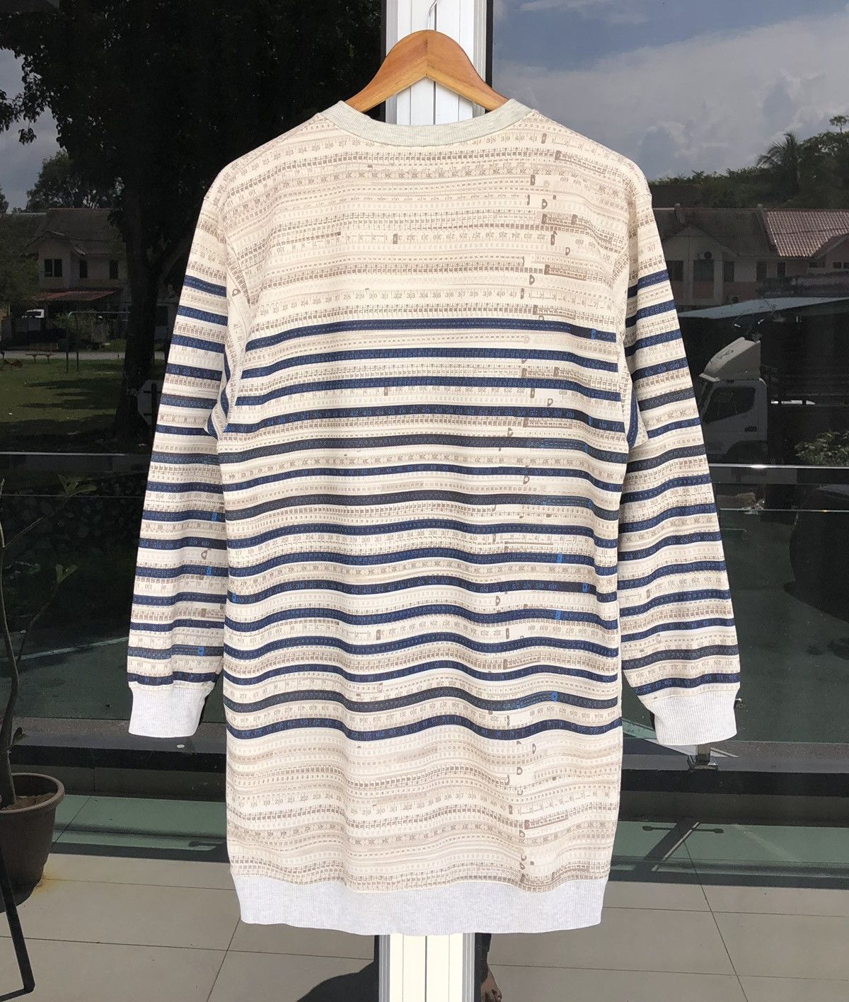 Jean Paul Gaultier SS01 JEAN PAUL GAULTIER Striped Cotton Sweatshirt Size L / US 10 / IT 46 - 2 Thumbnail