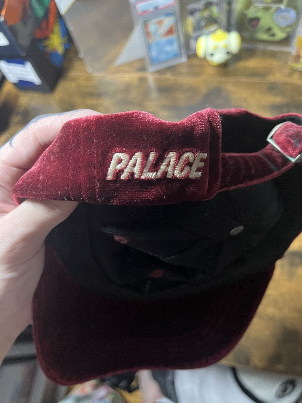 Palace Palace velvet hat red Size ONE SIZE - 3 Thumbnail