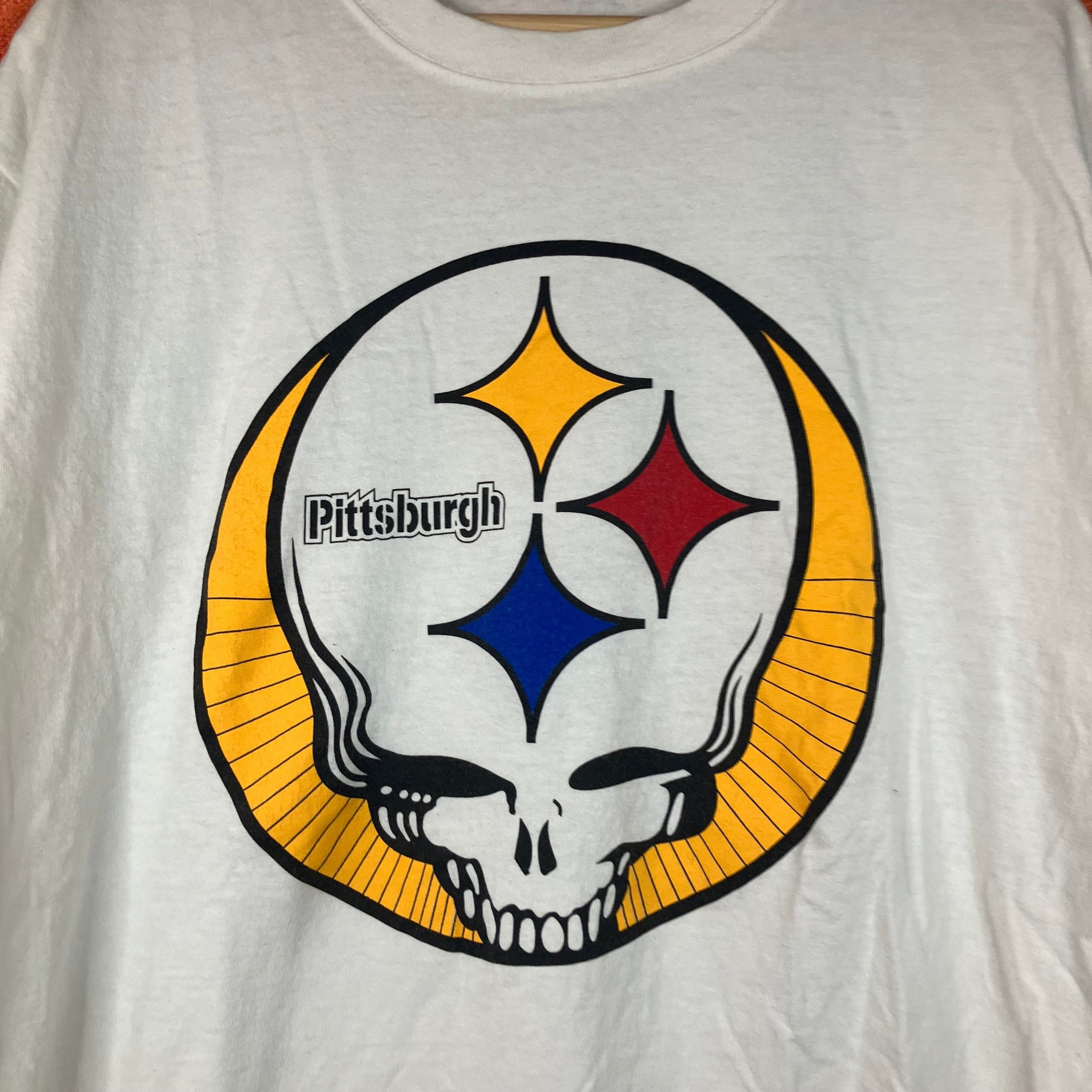 Vintage Vintage 00s Y2K Grateful Dead Pittsburgh Steelers Logo Tee Size US XL / EU 56 / 4 - 4 Thumbnail