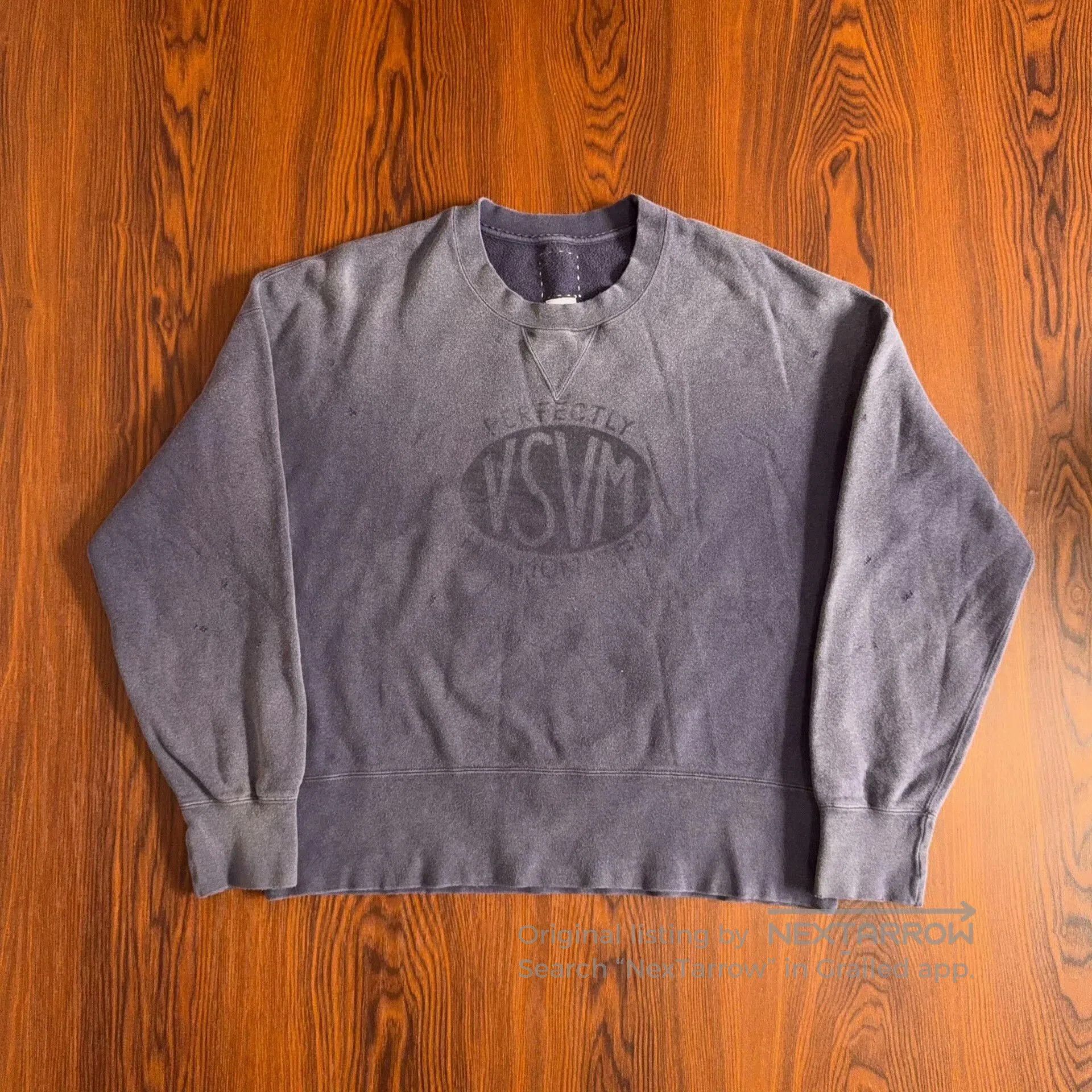 visvim purple long sleeve sweatshirt.