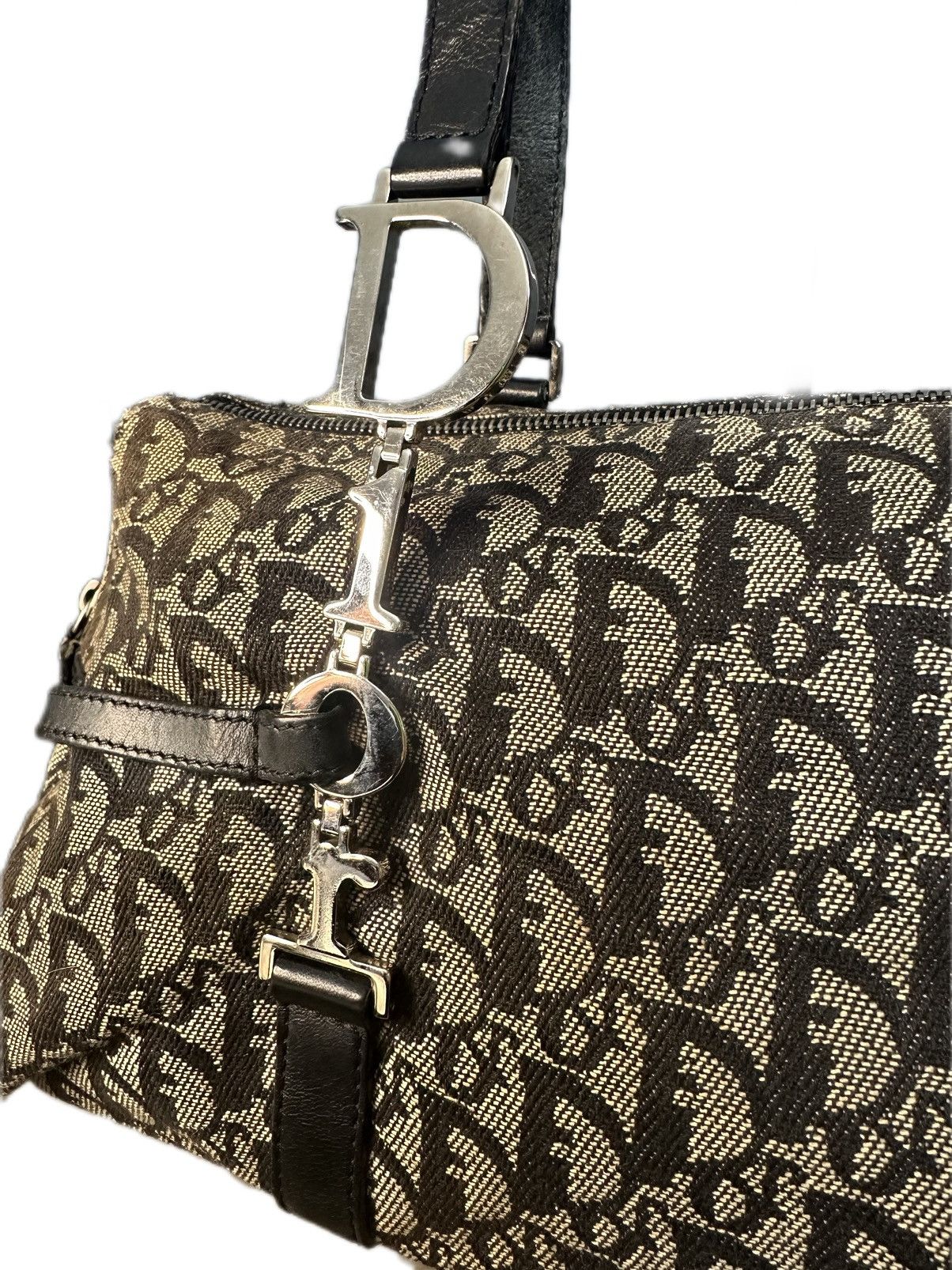 Christian Dior Trotter Monogram Boston Shoulder Bag